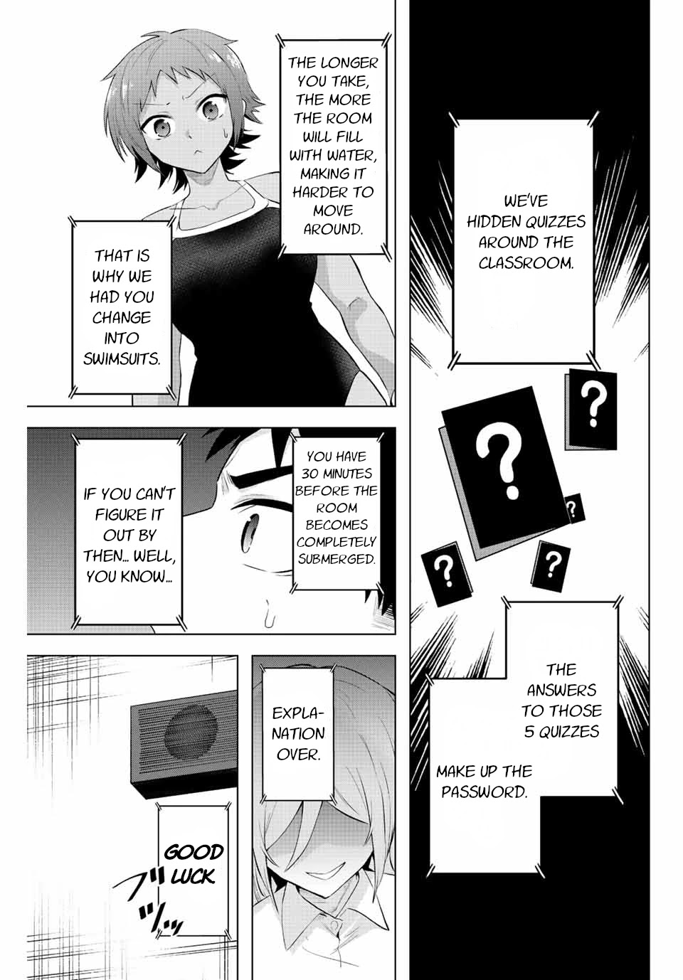 The Death Game Is All That Saotome-san Has Left Chapter 5 page 3 - Chapter 5: Nothing but water torture (2).