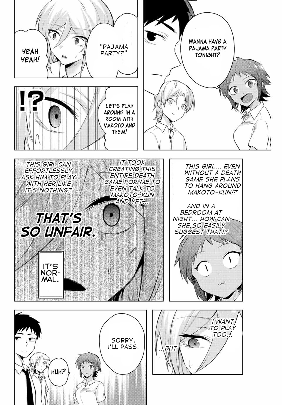 The Death Game Is All That Saotome-san Has Left Chapter 6 page 4 - Chapter 6: Nothing but a pajama party (1.)