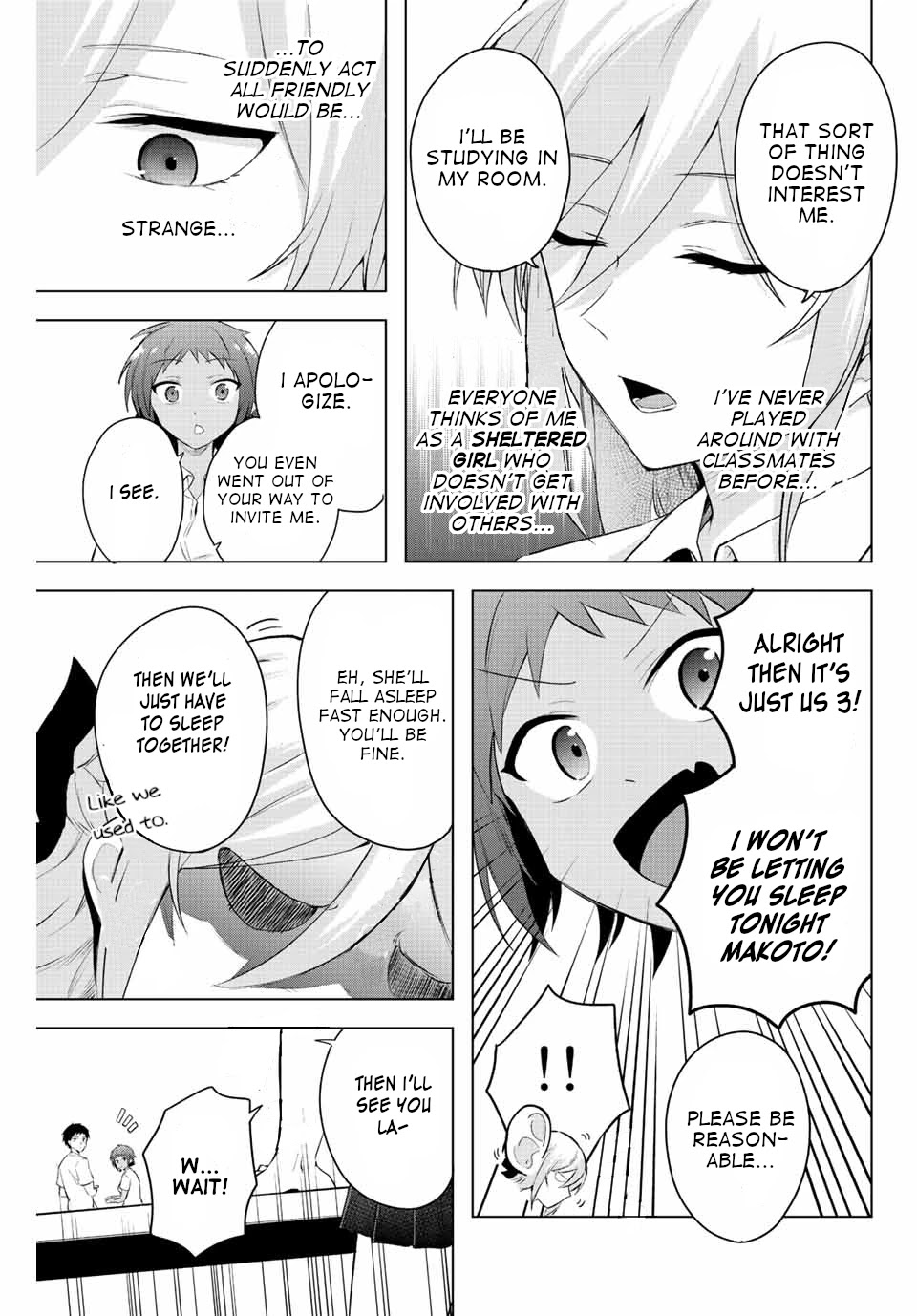 The Death Game Is All That Saotome-san Has Left Chapter 6 page 5 - Chapter 6: Nothing but a pajama party (1.)