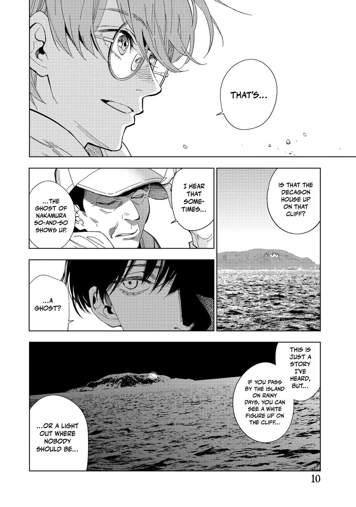 The Decagon House Murders Chapter 1 page 10 - Chapter 1