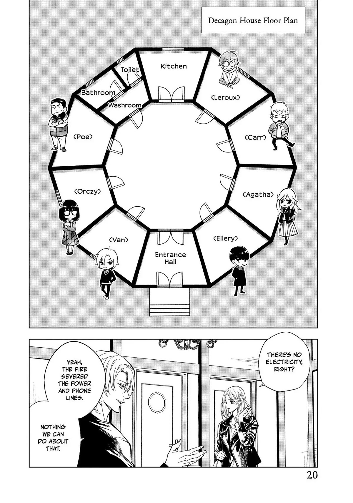 The Decagon House Murders Chapter 1 page 19 - Chapter 1