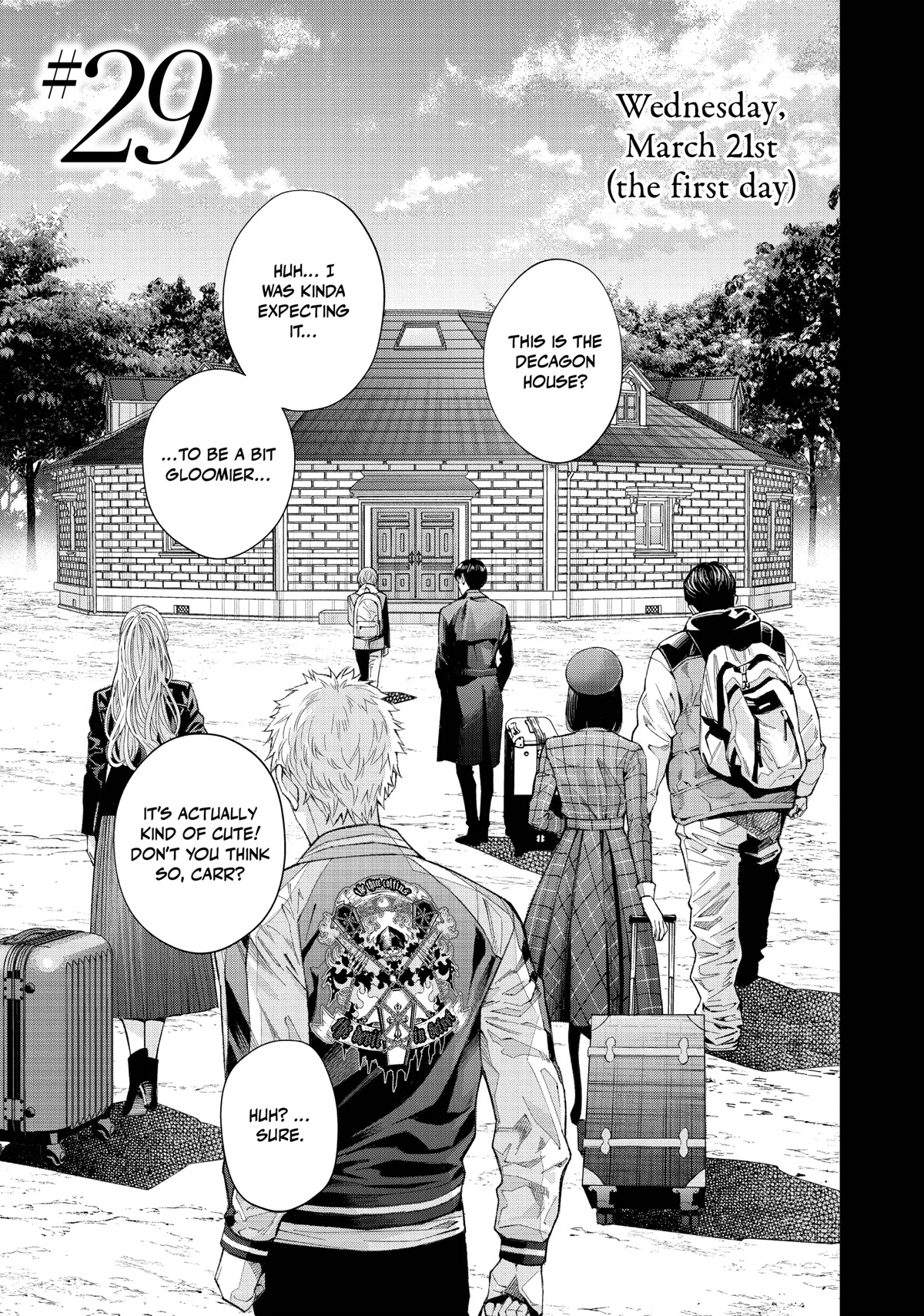 The Decagon House Murders Chapter 29 page 1 - Chapter 29
