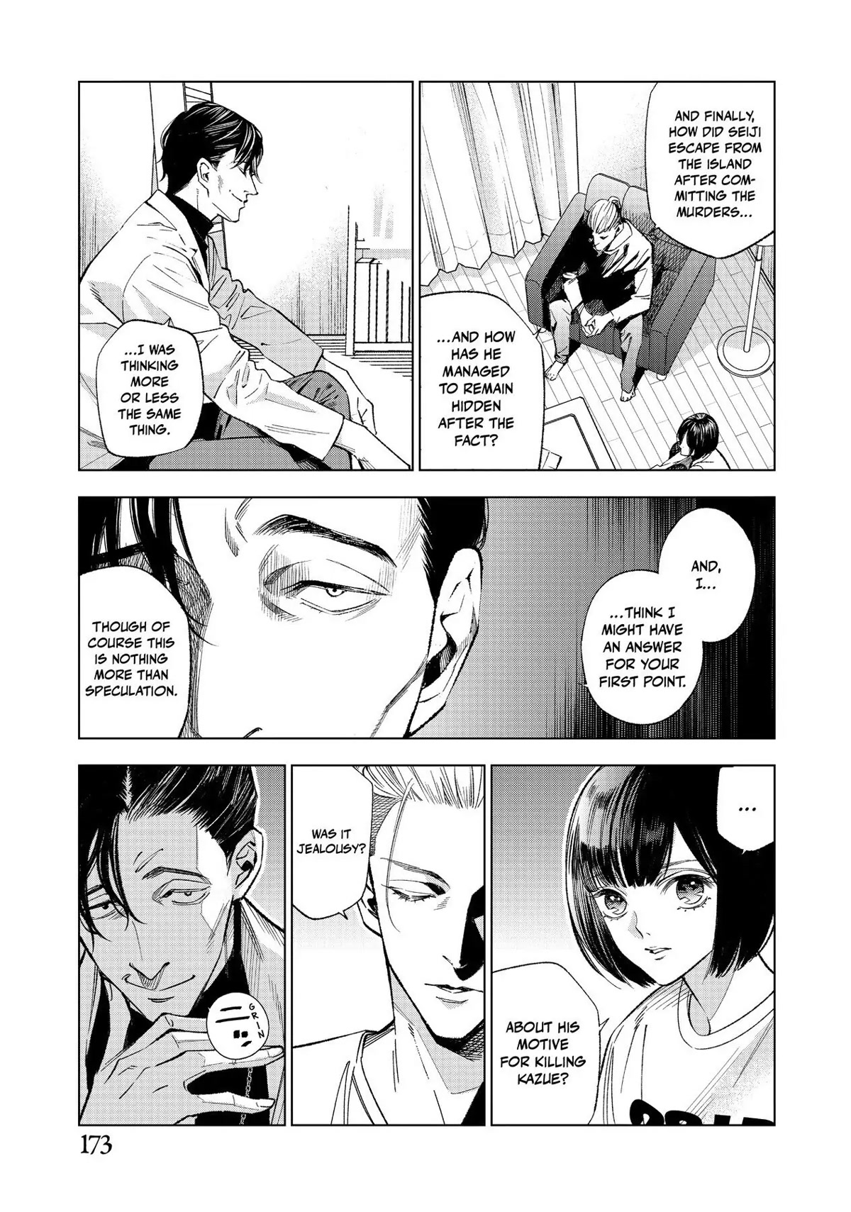 The Decagon House Murders Chapter 7 page 5 - Chapter 7