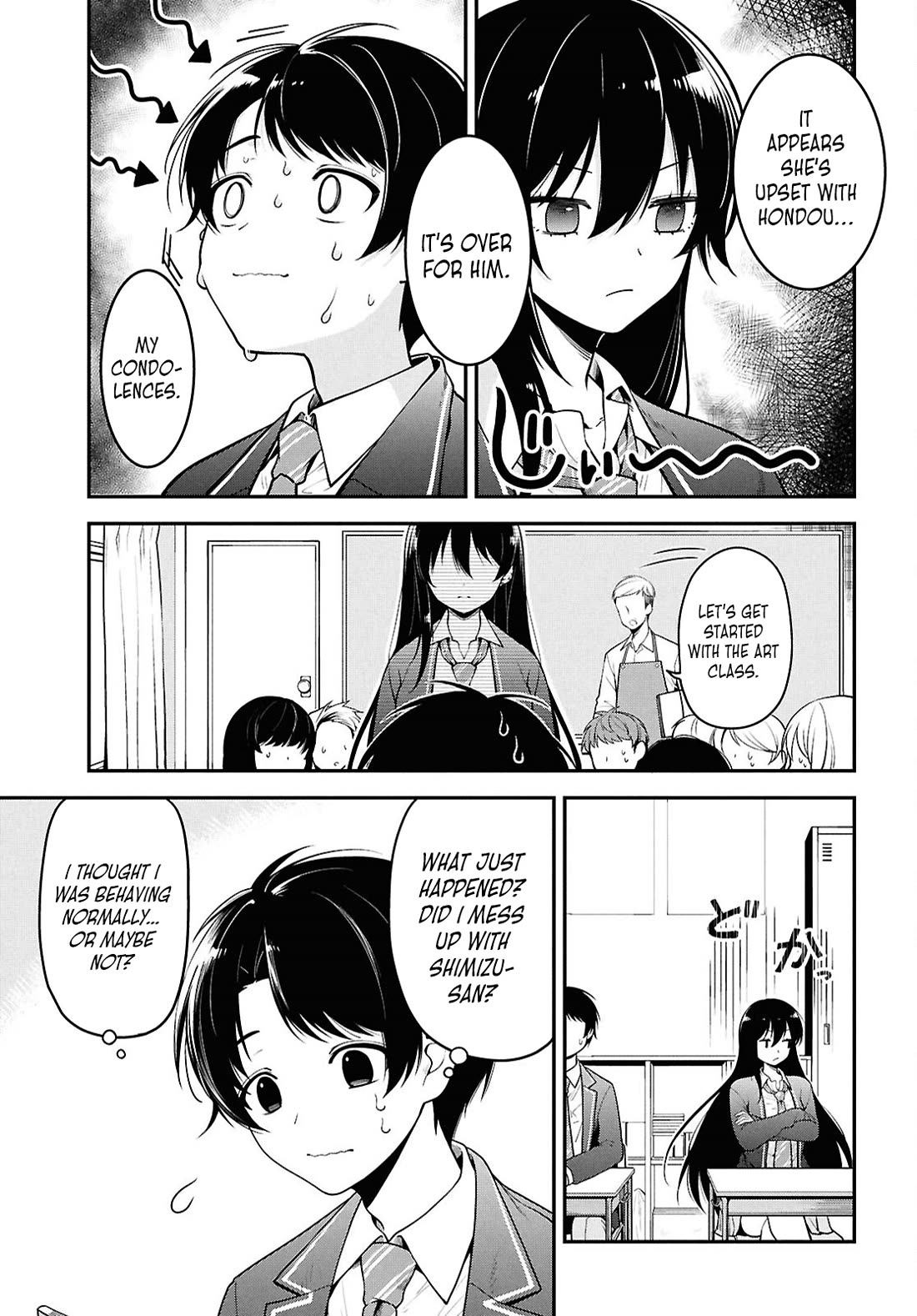 The Delinquent Shimizu-san Sitting Next to Me Has Dyed Her Hair Black Chapter 1 page 12 - Chapter 1