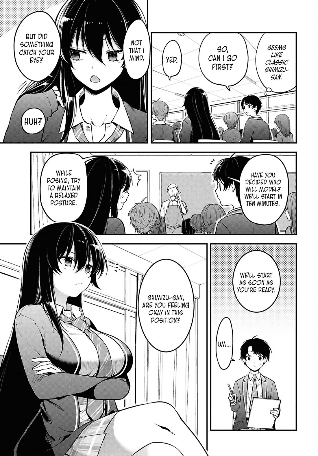The Delinquent Shimizu-san Sitting Next to Me Has Dyed Her Hair Black Chapter 1 page 14 - Chapter 1