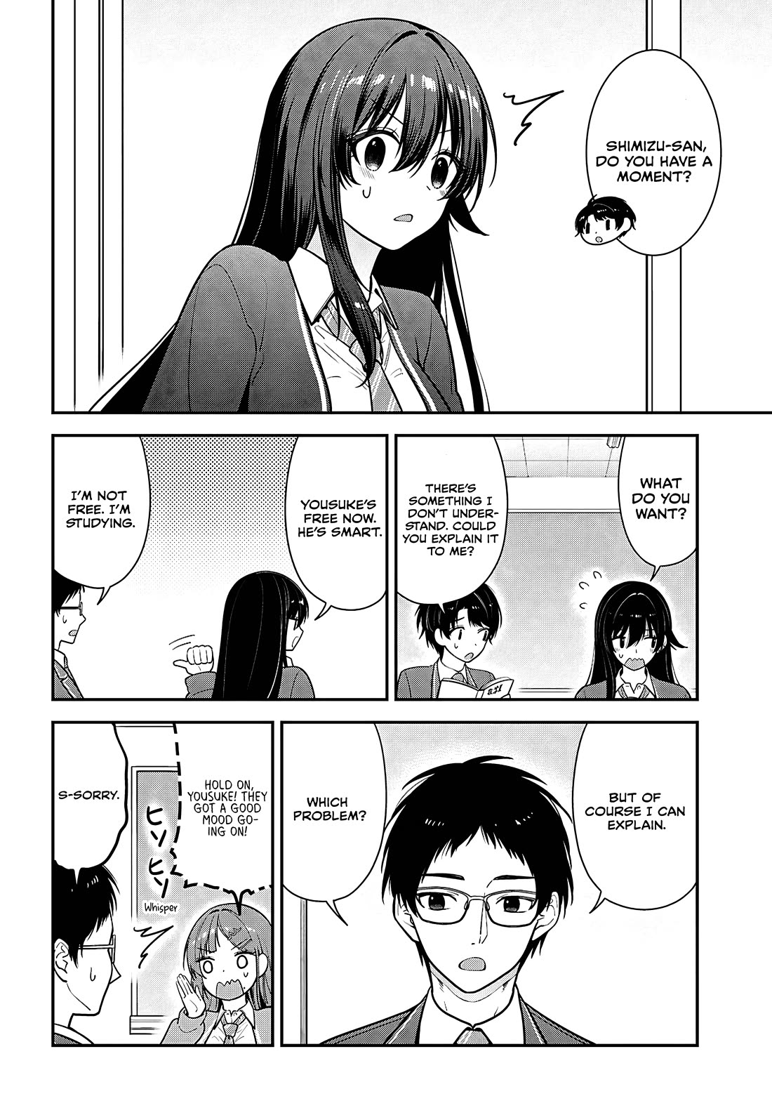 The Delinquent Shimizu-san Sitting Next to Me Has Dyed Her Hair Black Chapter 12 page 24 - Chapter 12