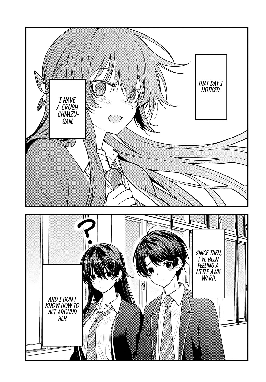 The Delinquent Shimizu-san Sitting Next to Me Has Dyed Her Hair Black Chapter 16 page 1 - Chapter 16