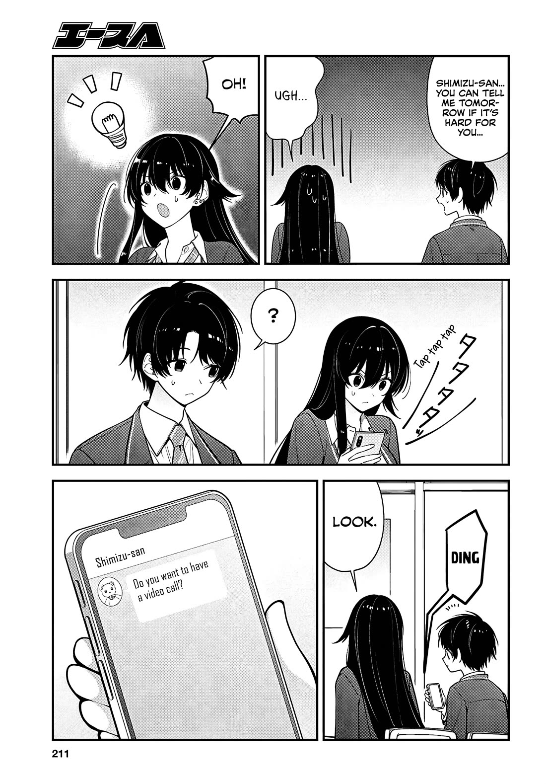 The Delinquent Shimizu-san Sitting Next to Me Has Dyed Her Hair Black Chapter 17 page 14 - Chapter 17