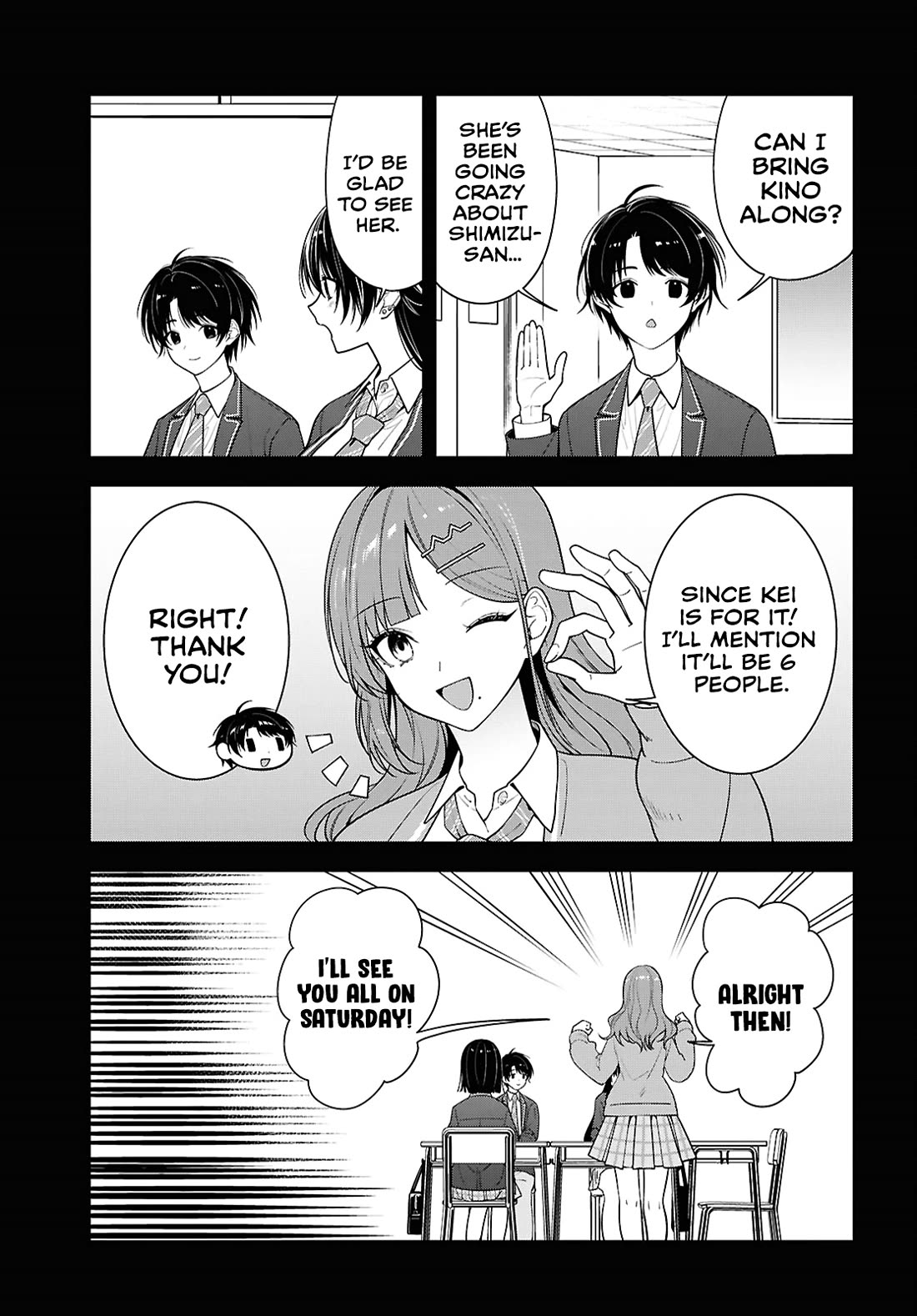 The Delinquent Shimizu-san Sitting Next to Me Has Dyed Her Hair Black Chapter 18 page 3 - Chapter 18