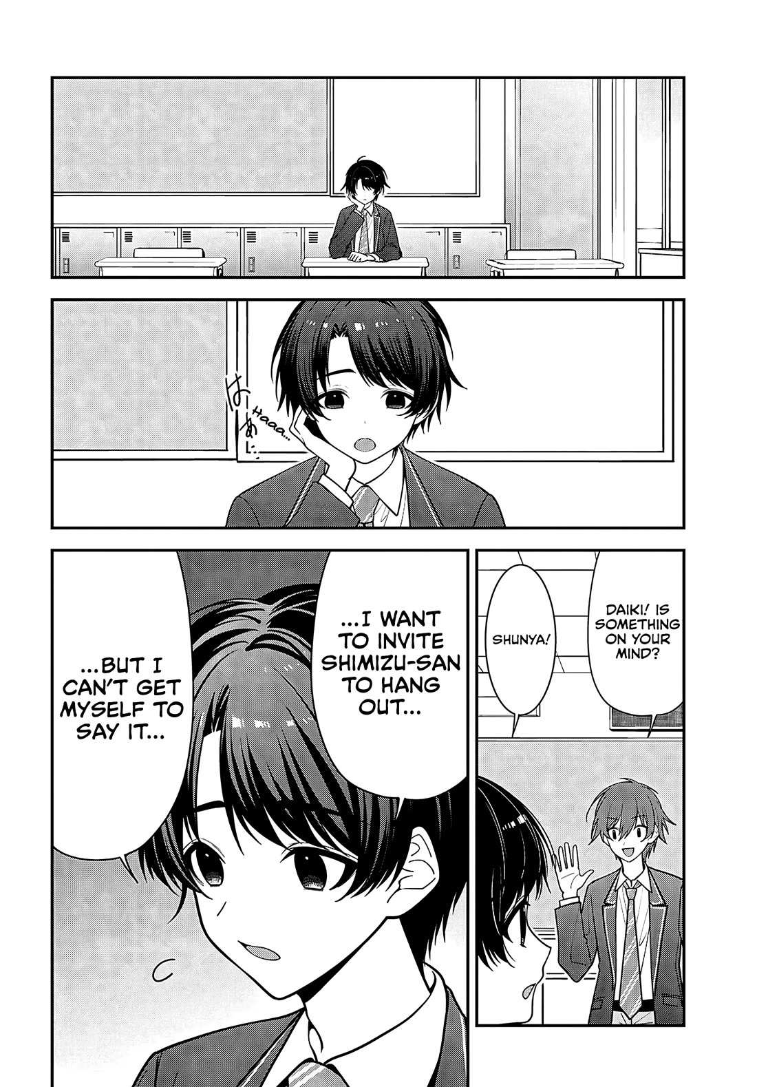 The Delinquent Shimizu-san Sitting Next to Me Has Dyed Her Hair Black Chapter 19 page 4 - Chapter 19