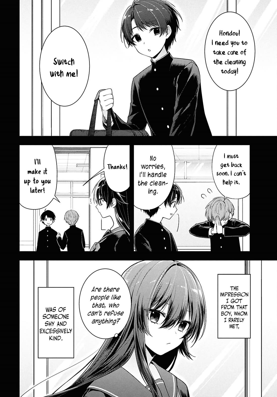 The Delinquent Shimizu-san Sitting Next to Me Has Dyed Her Hair Black Chapter 4 page 8 - Chapter 4