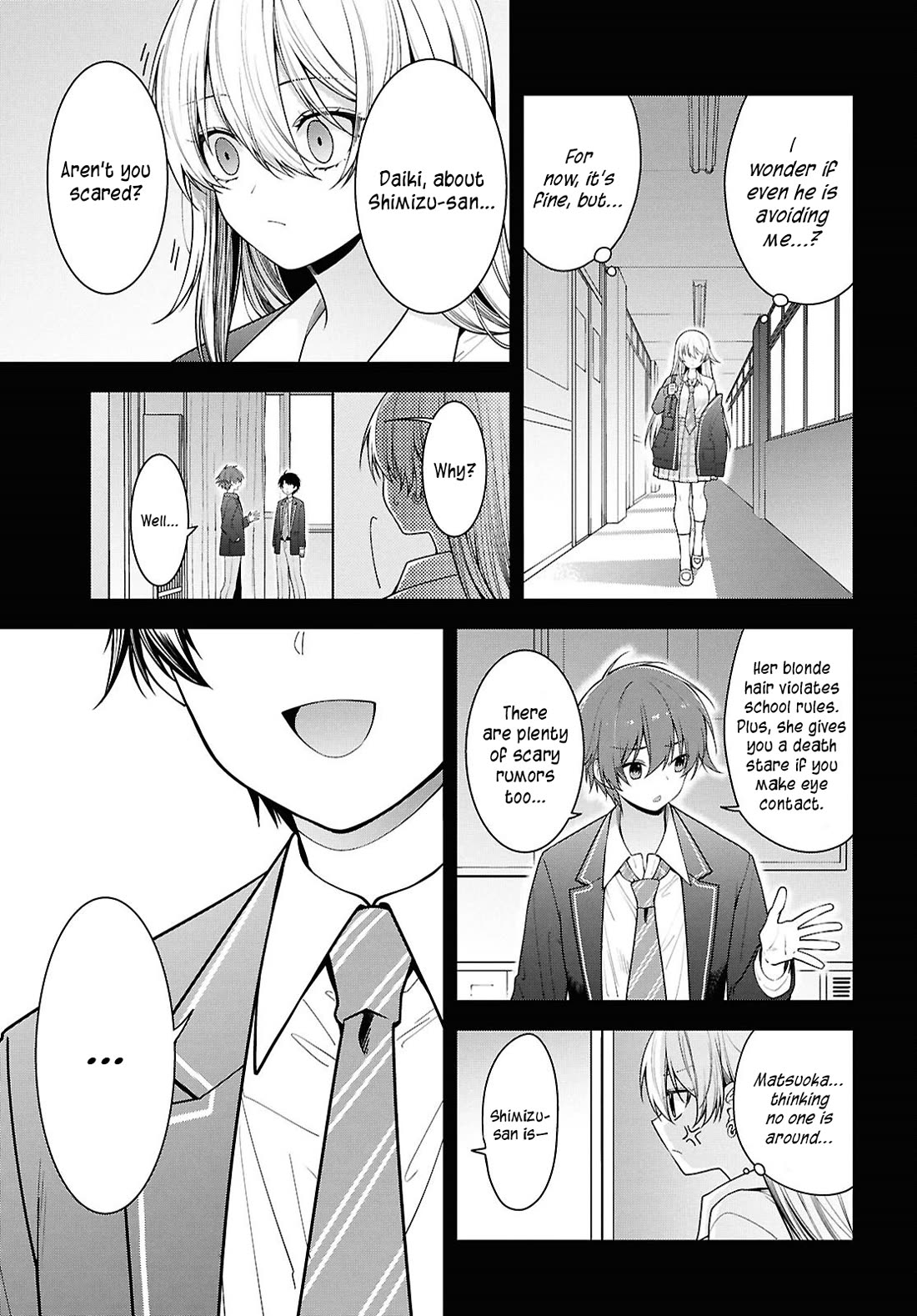 The Delinquent Shimizu-san Sitting Next to Me Has Dyed Her Hair Black Chapter 5 page 3 - Chapter 5