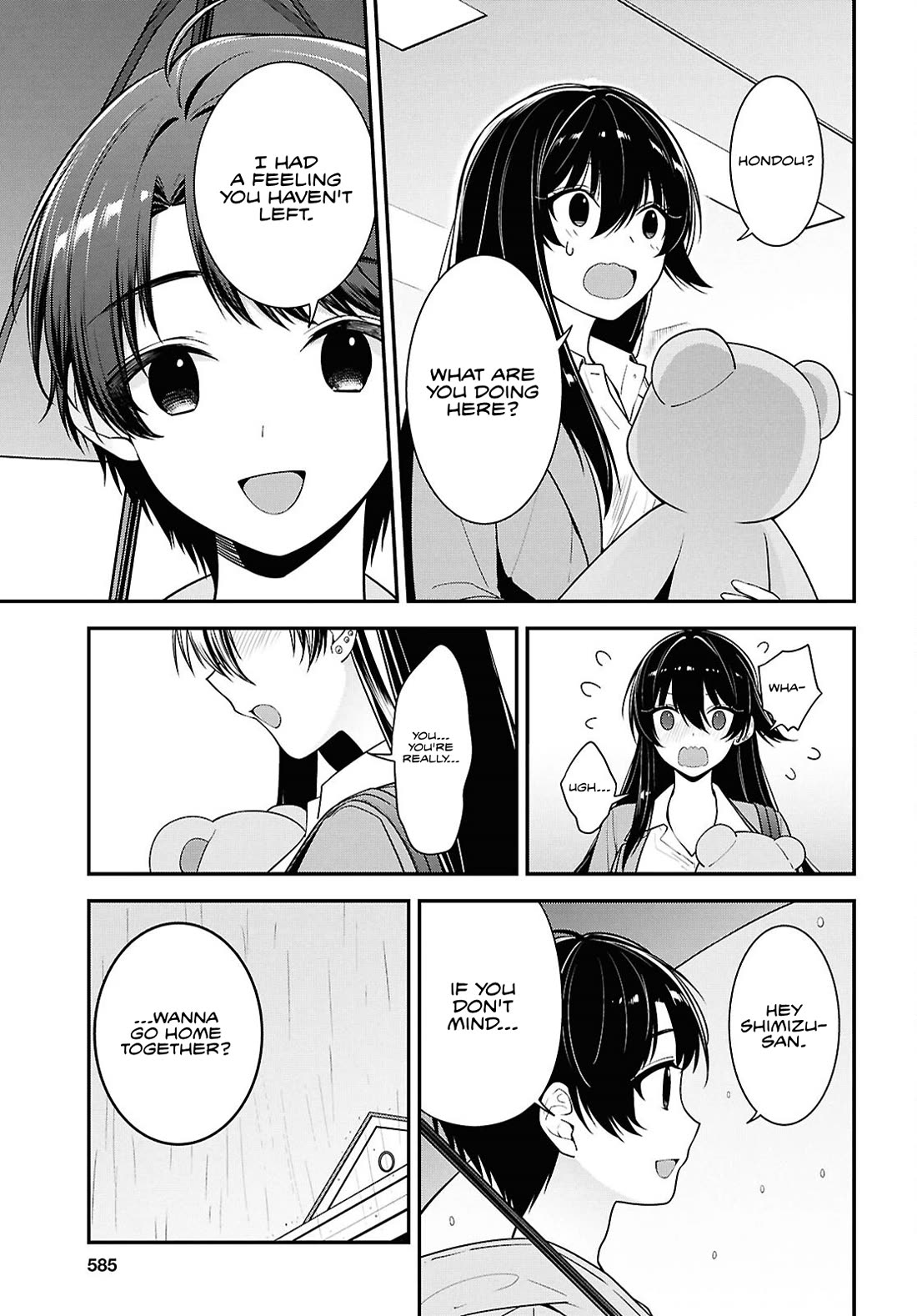 The Delinquent Shimizu-san Sitting Next to Me Has Dyed Her Hair Black Chapter 8.1 page 12 - Chapter 8.1