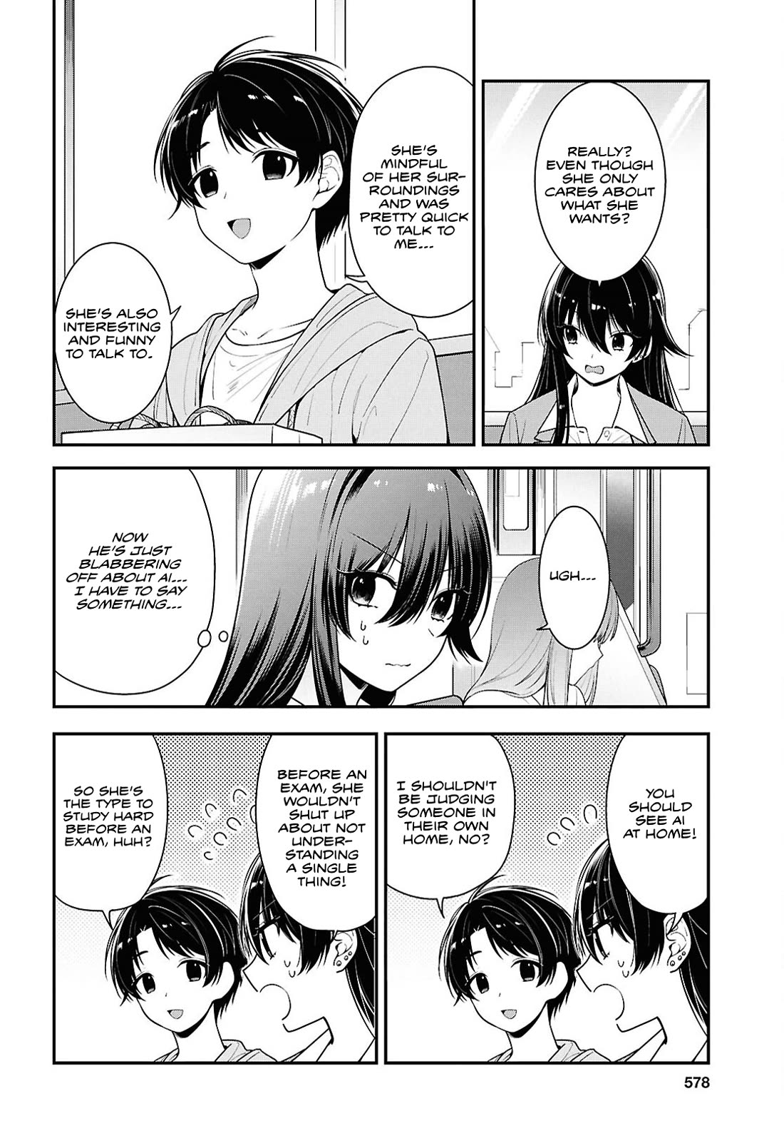 The Delinquent Shimizu-san Sitting Next to Me Has Dyed Her Hair Black Chapter 8.1 page 5 - Chapter 8.1