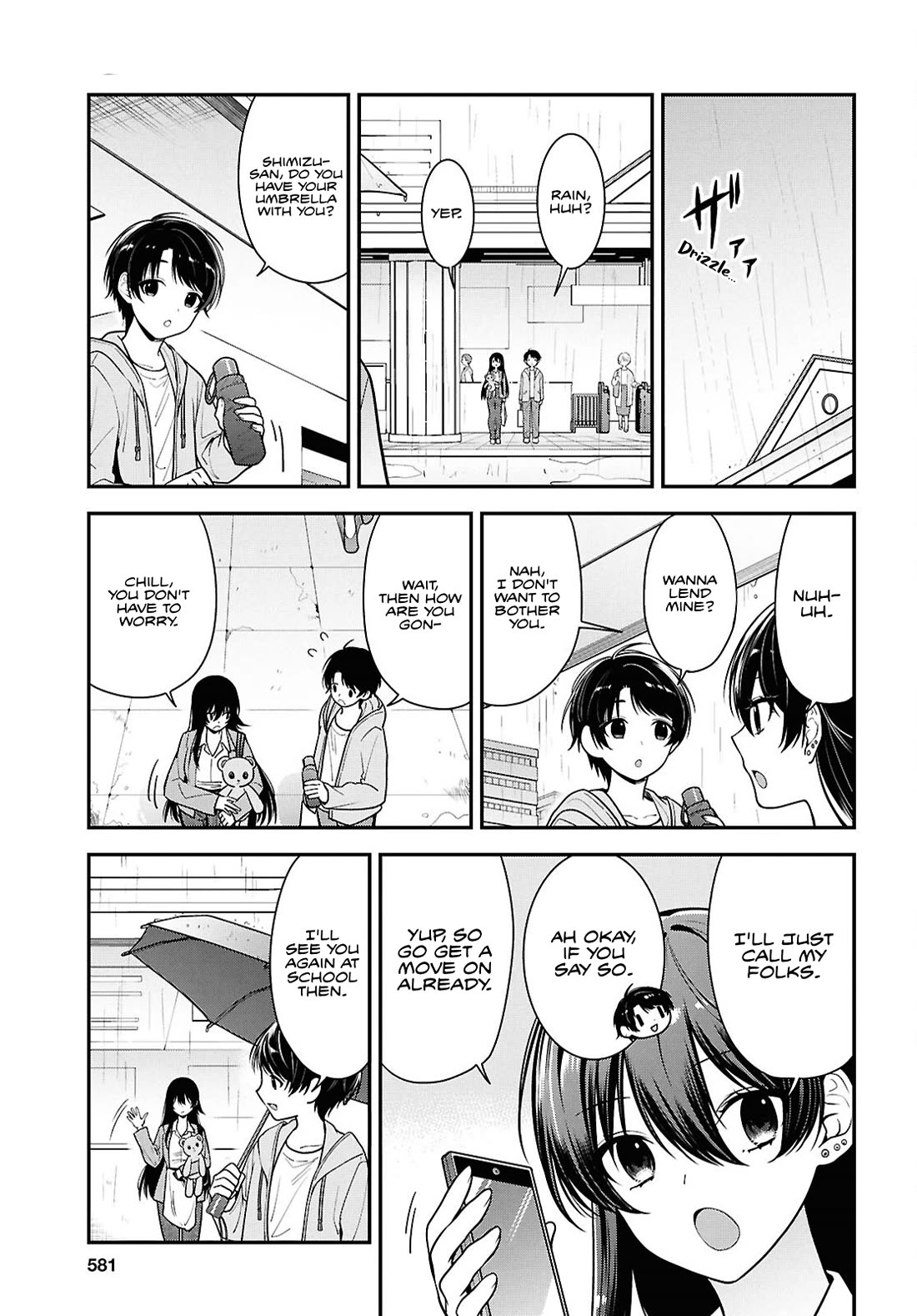 The Delinquent Shimizu-san Sitting Next to Me Has Dyed Her Hair Black Chapter 8.1 page 8 - Chapter 8.1