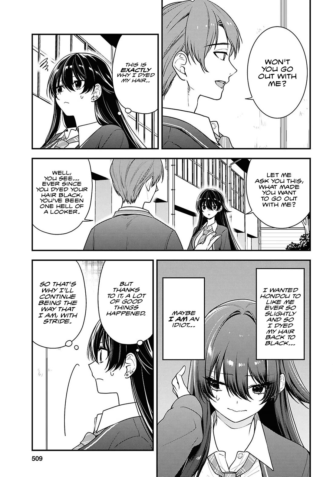 The Delinquent Shimizu-san Sitting Next to Me Has Dyed Her Hair Black Chapter 9 page 13 - Chapter 9