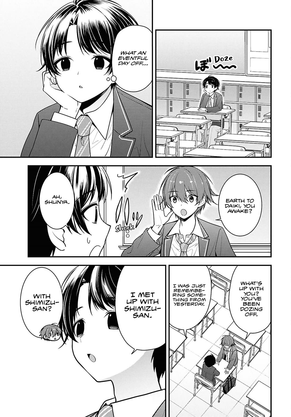 The Delinquent Shimizu-san Sitting Next to Me Has Dyed Her Hair Black Chapter 9 page 7 - Chapter 9
