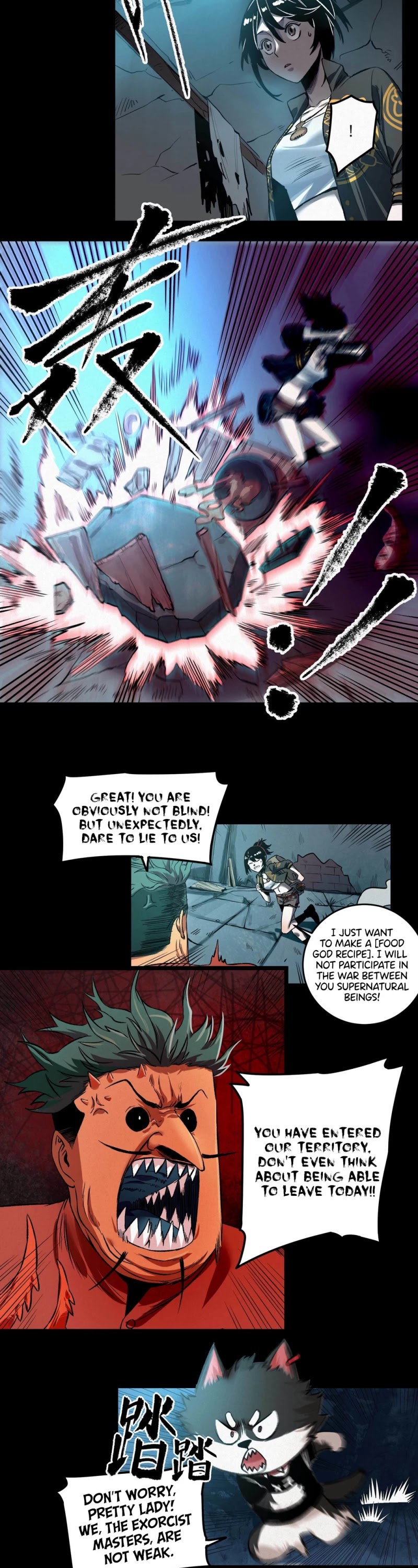 The Demon is Ready for Dinner! Chapter 4 page 14 - Chapter 4: The Three Sea Monster Brothers