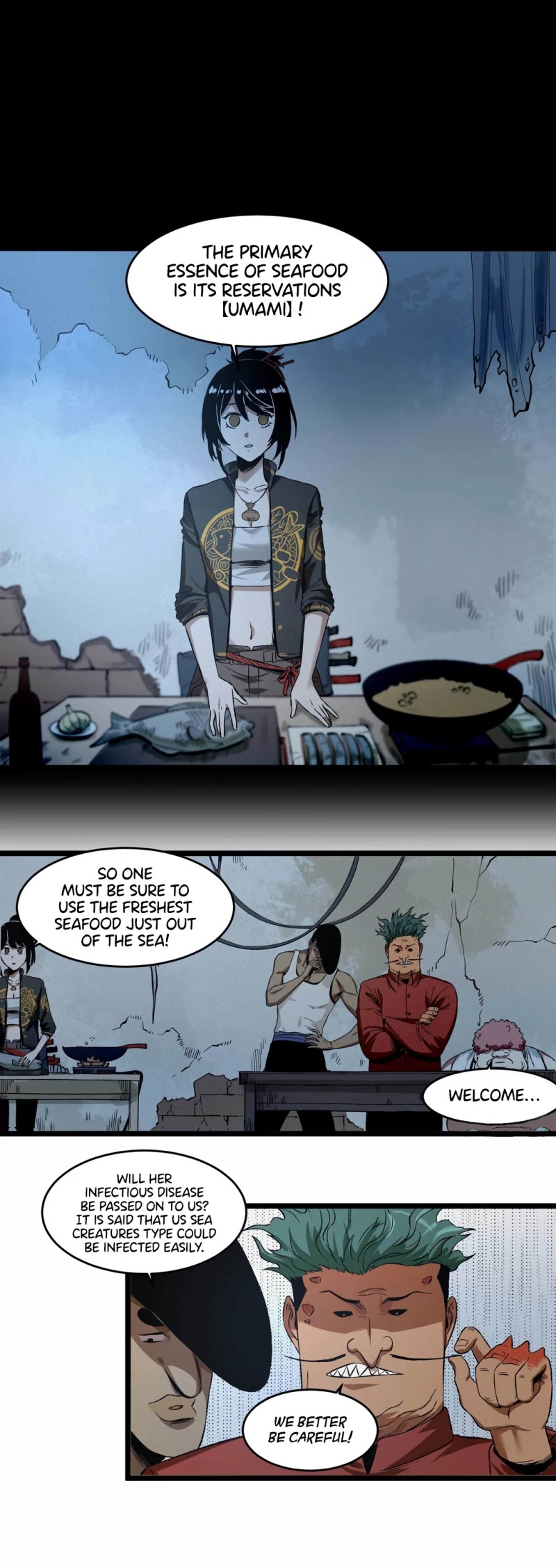 The Demon is Ready for Dinner! Chapter 4 page 9 - Chapter 4: The Three Sea Monster Brothers
