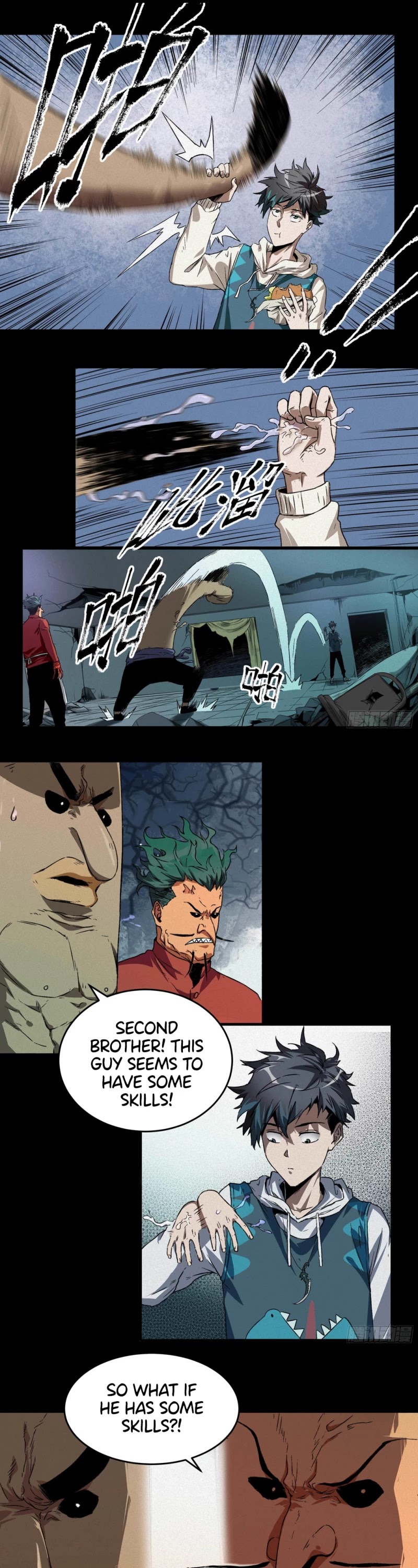 The Demon is Ready for Dinner! Chapter 5 page 4 - Chapter 5: The Strong Man is Down with a Punch