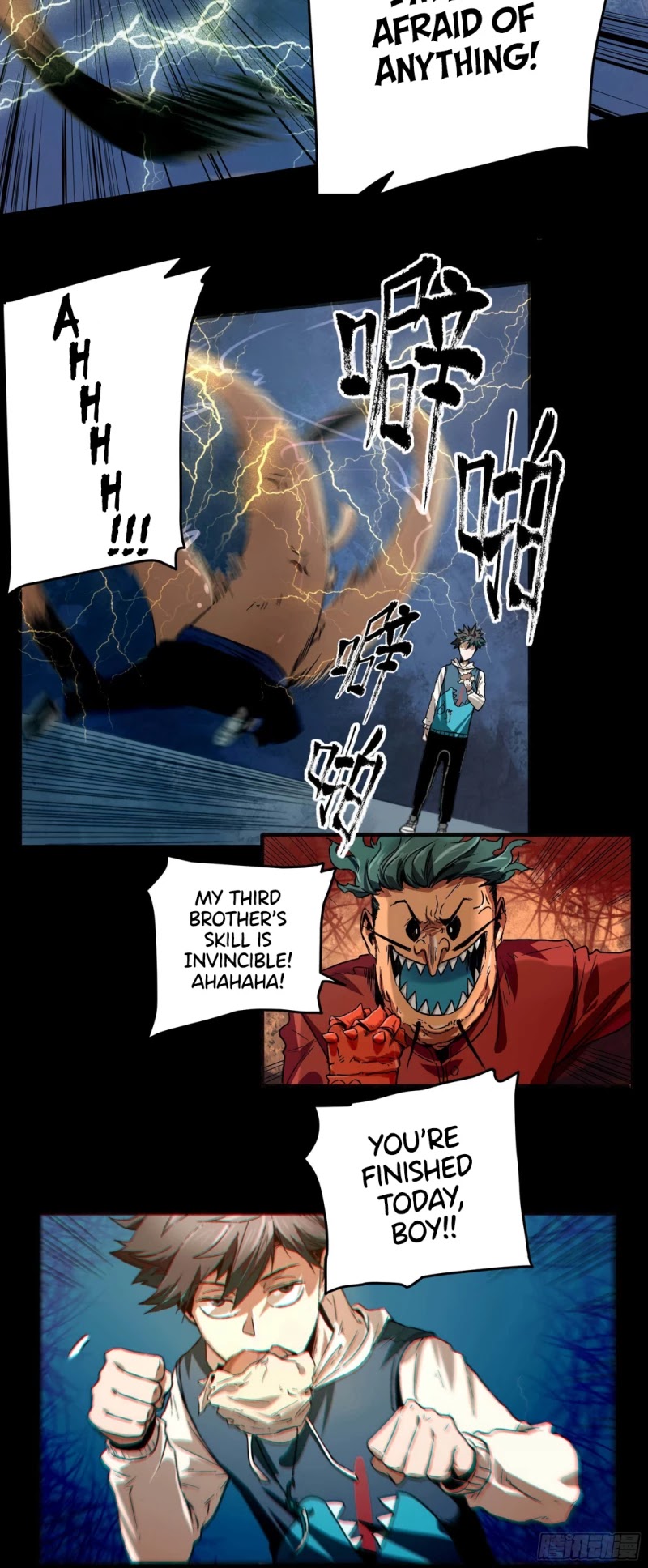 The Demon is Ready for Dinner! Chapter 5 page 6 - Chapter 5: The Strong Man is Down with a Punch