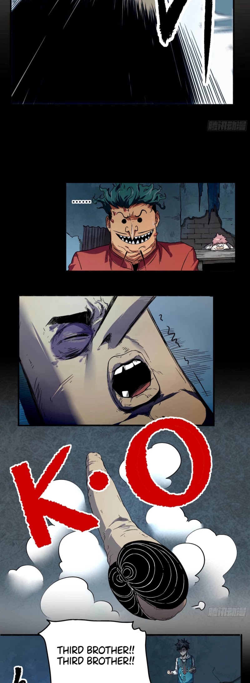 The Demon is Ready for Dinner! Chapter 5 page 8 - Chapter 5: The Strong Man is Down with a Punch