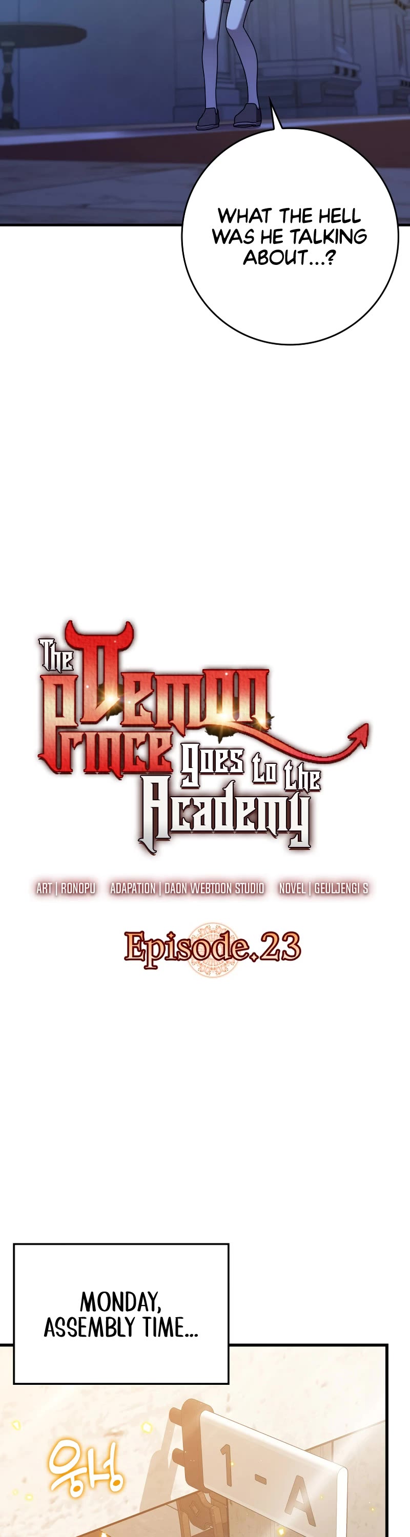 The Demon Prince goes to the Academy Chapter 23 page 24 - Chapter 23