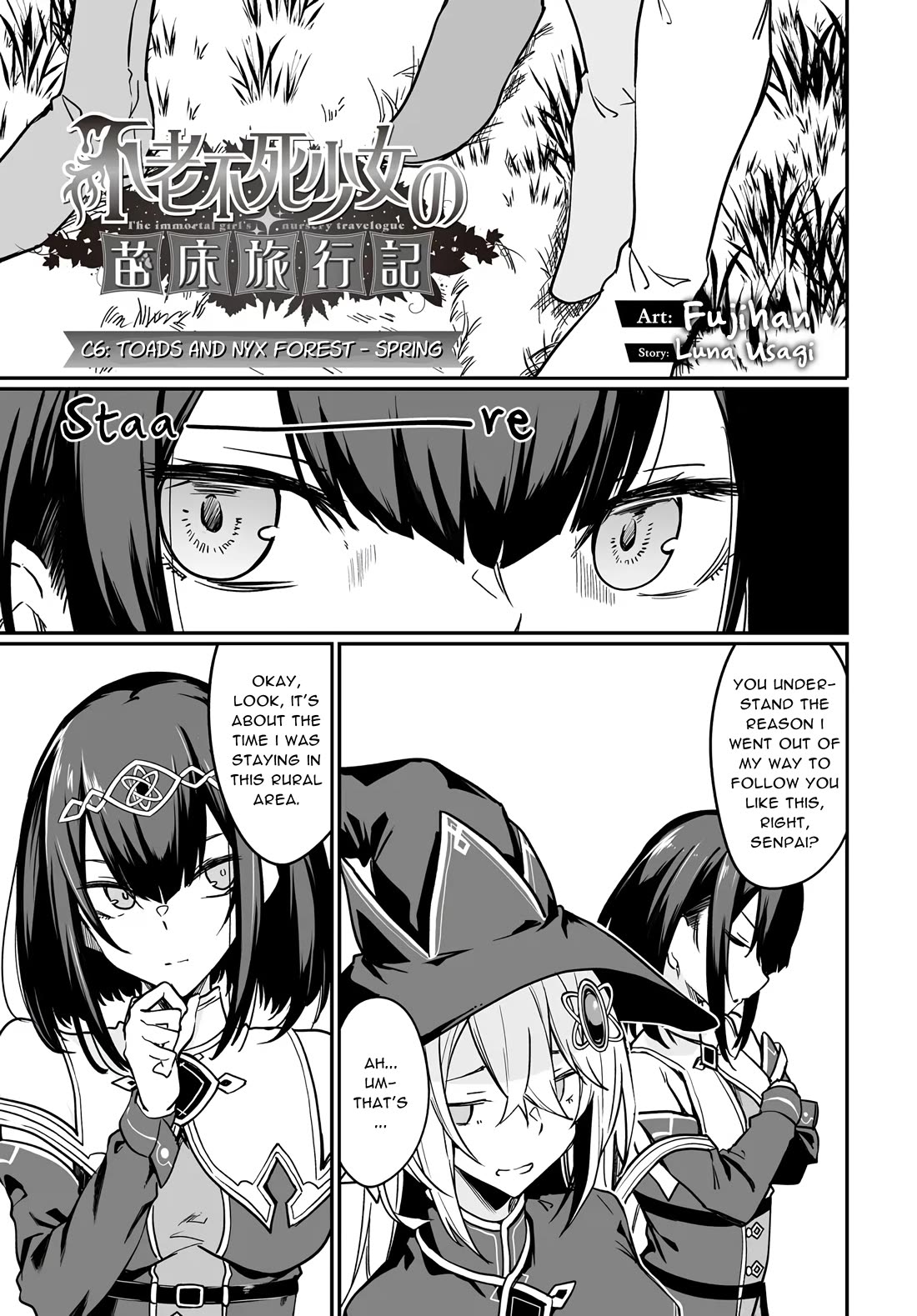 The Depravity Records of an Immortal Girl. Chapter 6.1 page 1 - Chapter 6.1: Toads and Nyx forest - spring