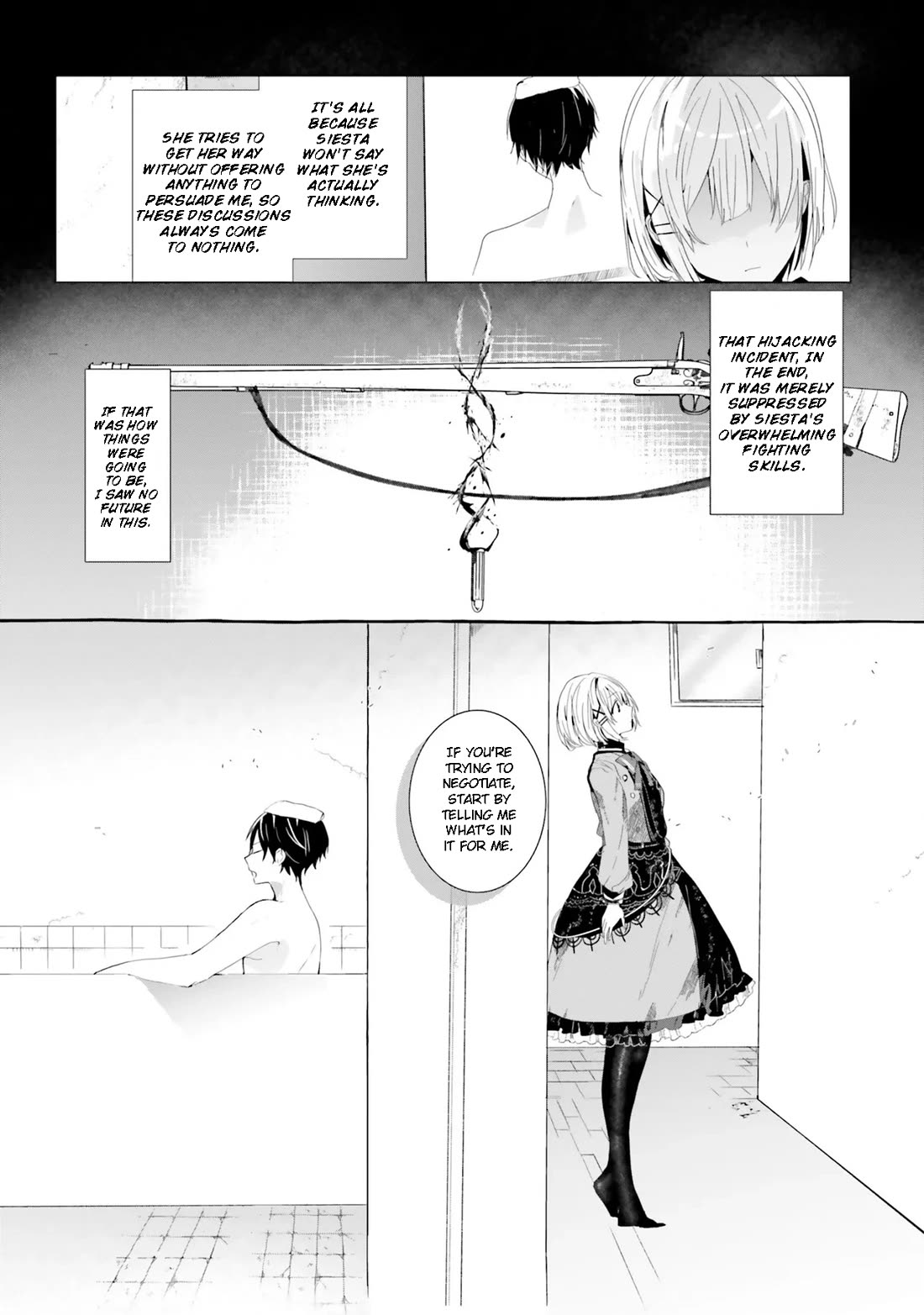 The Detective Is Already Dead - The Lost Memory Chapter 1 page 34 - Chapter 1: Nothing Beats A (Mixed) Bath After a Hijacking