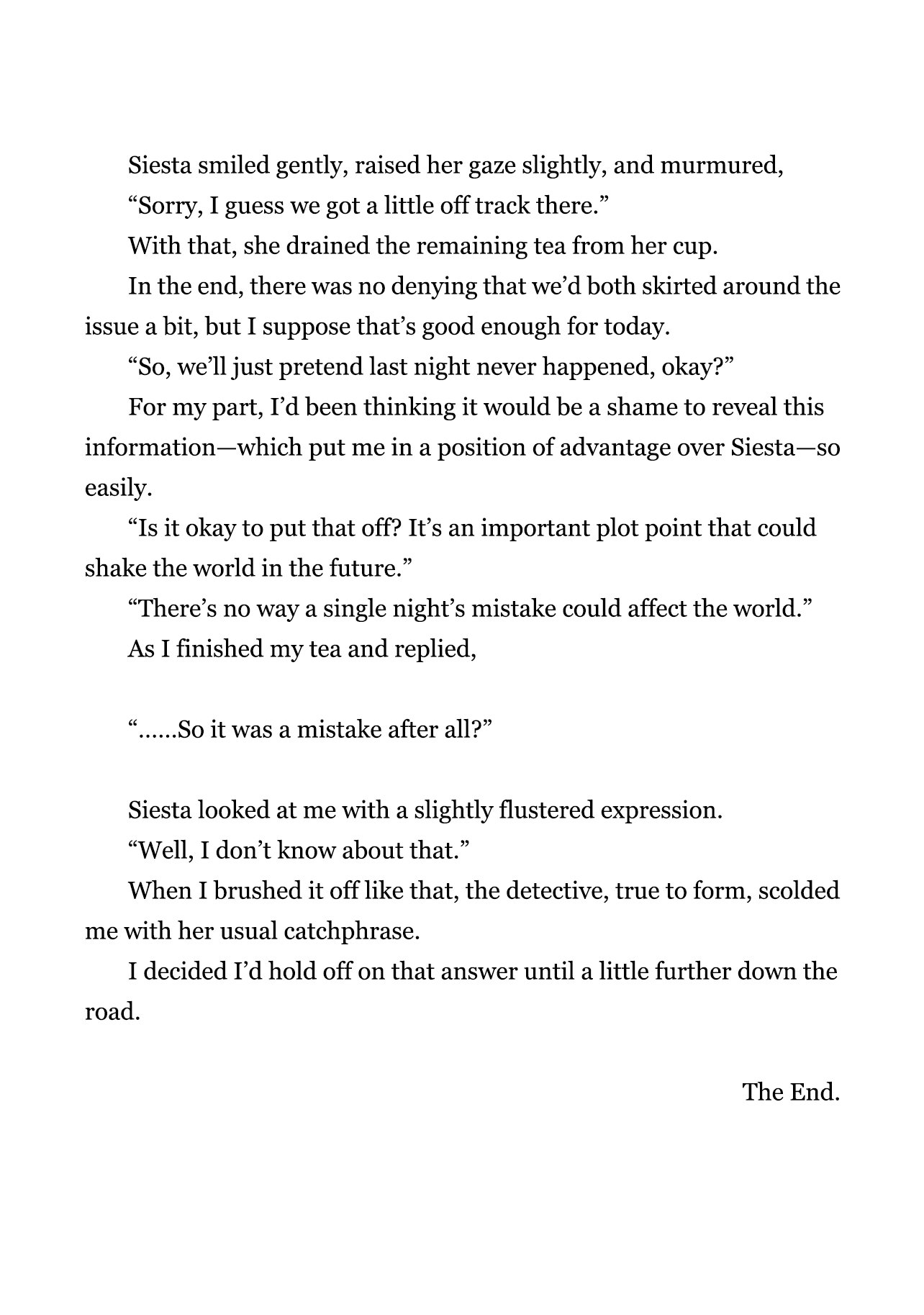 The Detective Is Already Dead - The Lost Memory Chapter 15.5 page 8 - Chapter 15.5: SS: The Right Answer for One Night