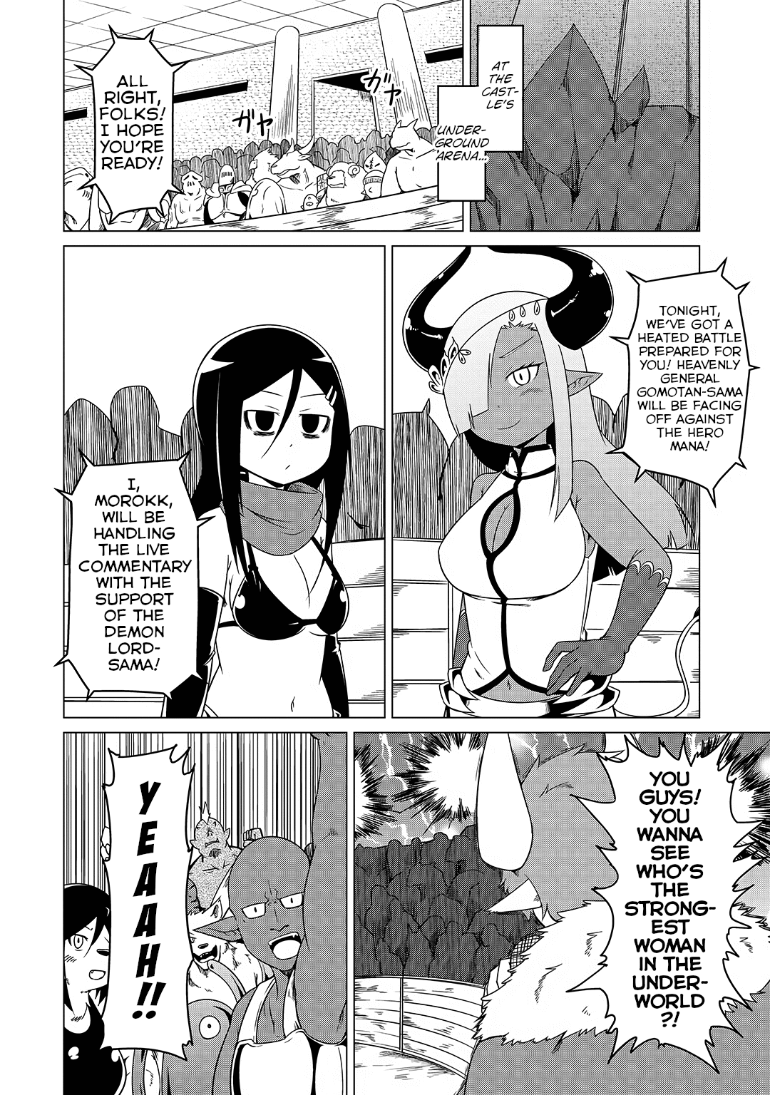 The Devil is Troubled by the Suicidal Heroine Chapter 13 page 4 - Chapter 13: Mana and Gomotan Battle It Out!