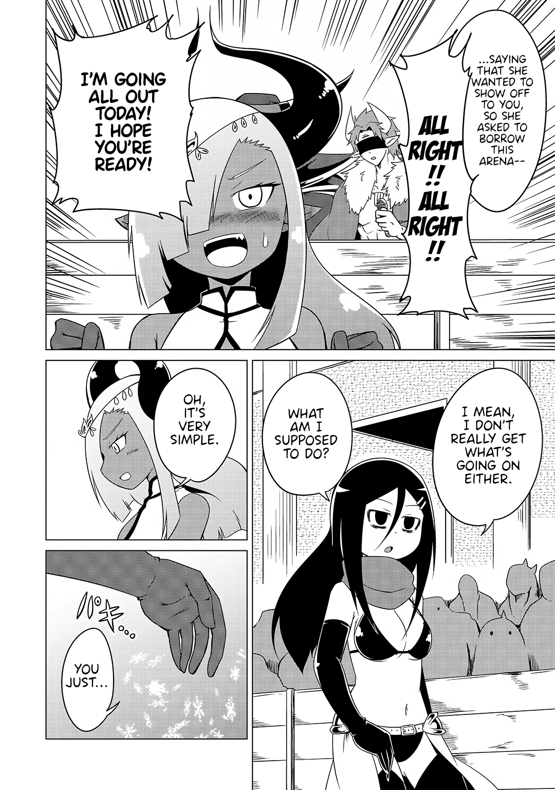 The Devil is Troubled by the Suicidal Heroine Chapter 13 page 6 - Chapter 13: Mana and Gomotan Battle It Out!