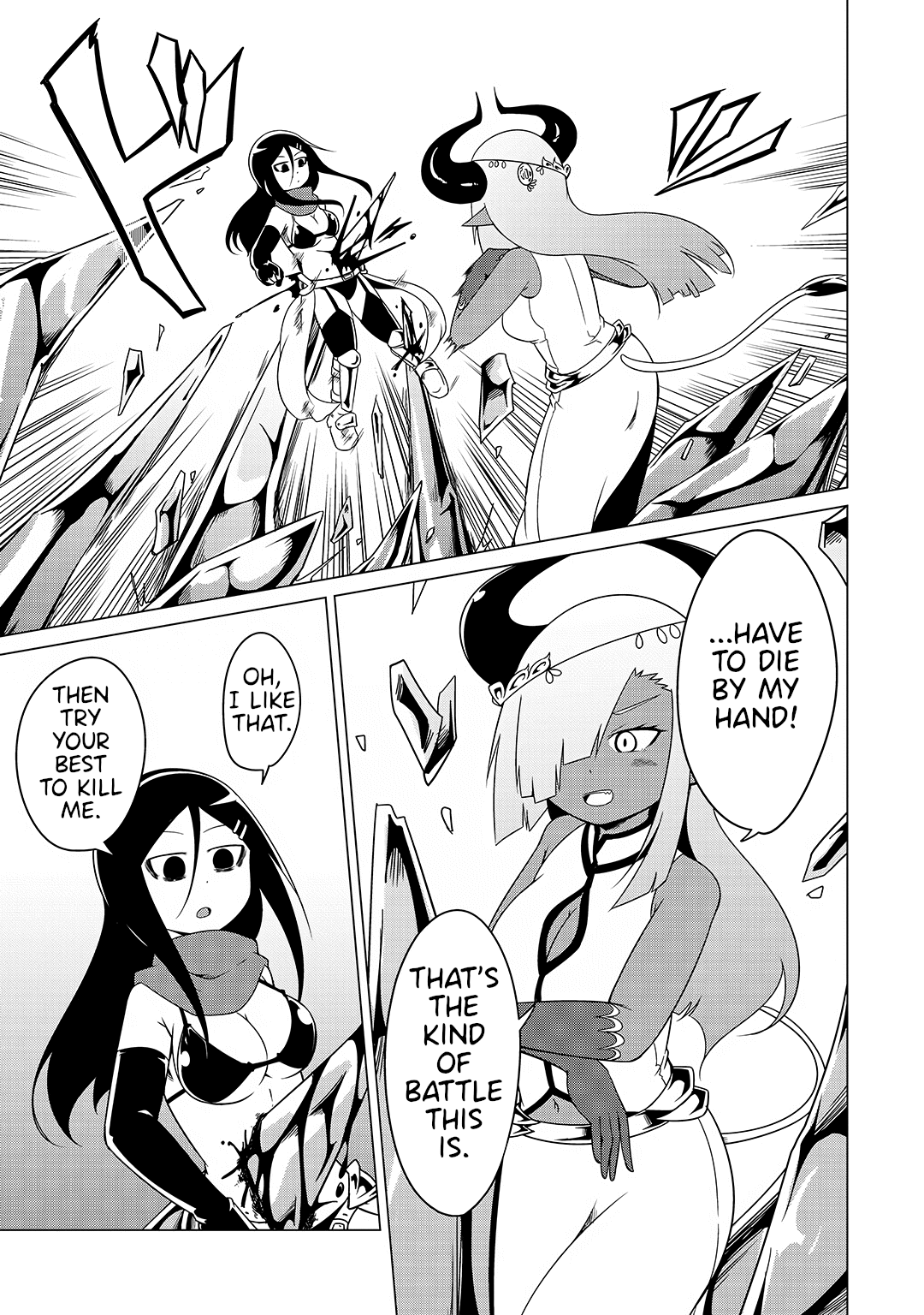 The Devil is Troubled by the Suicidal Heroine Chapter 13 page 7 - Chapter 13: Mana and Gomotan Battle It Out!