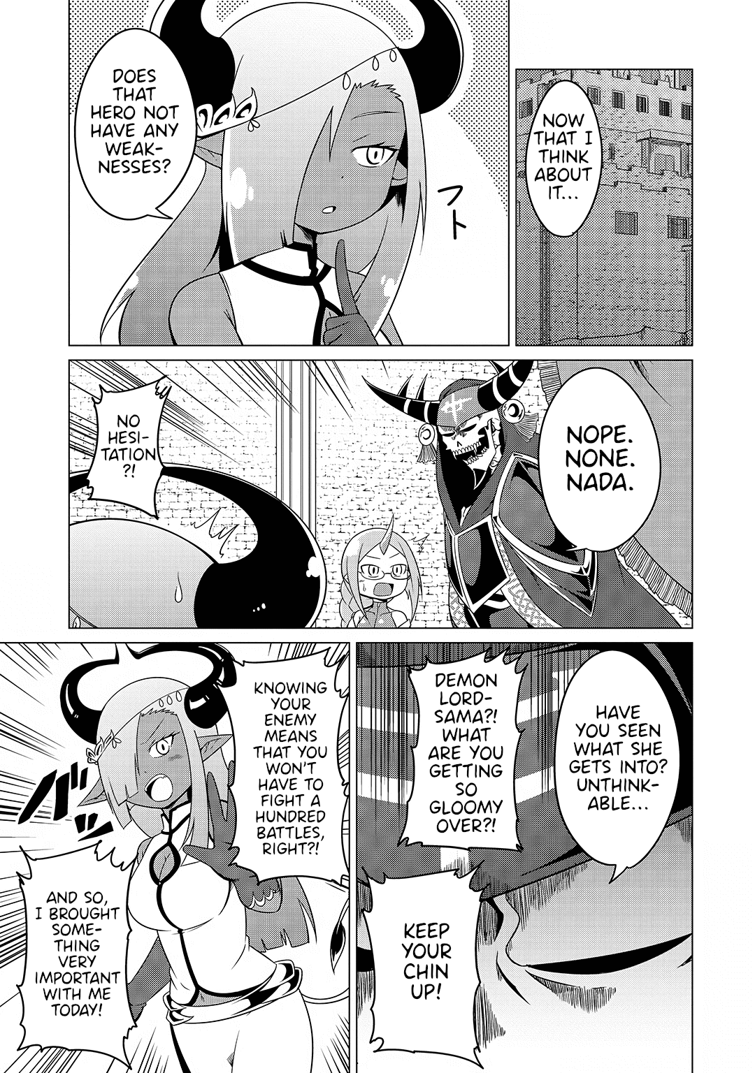 The Devil is Troubled by the Suicidal Heroine Chapter 15 page 1 - Chapter 15: Searching for the Hero’s weakness!
