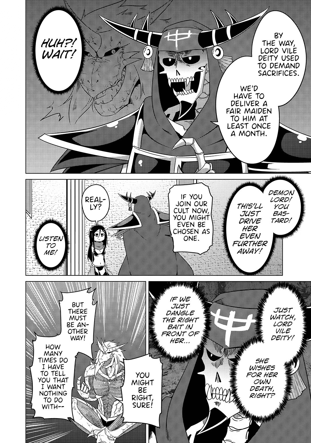 The Devil is Troubled by the Suicidal Heroine Chapter 16 page 12 - Chapter 16: The unemployed Vile Deity is causing nothing but trouble for the Demon Lord!