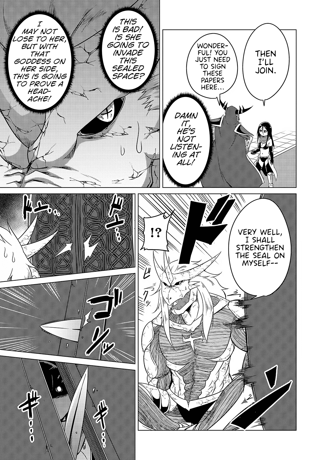 The Devil is Troubled by the Suicidal Heroine Chapter 16 page 13 - Chapter 16: The unemployed Vile Deity is causing nothing but trouble for the Demon Lord!
