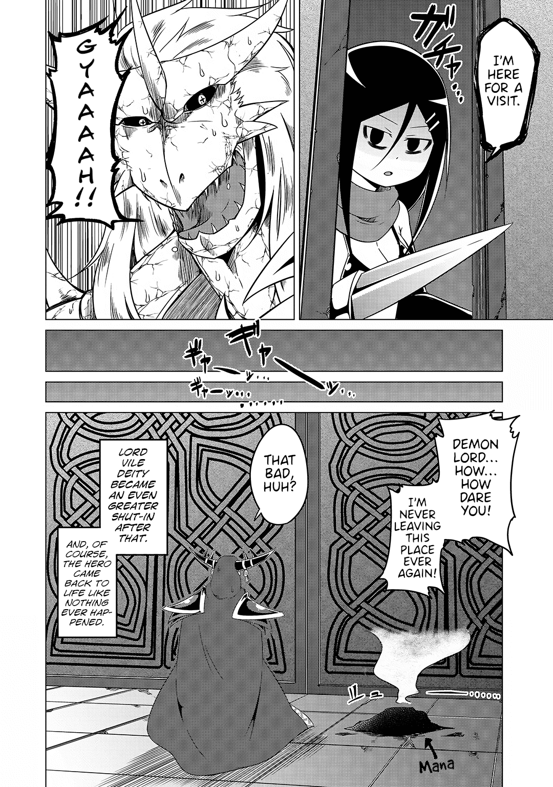 The Devil is Troubled by the Suicidal Heroine Chapter 16 page 14 - Chapter 16: The unemployed Vile Deity is causing nothing but trouble for the Demon Lord!