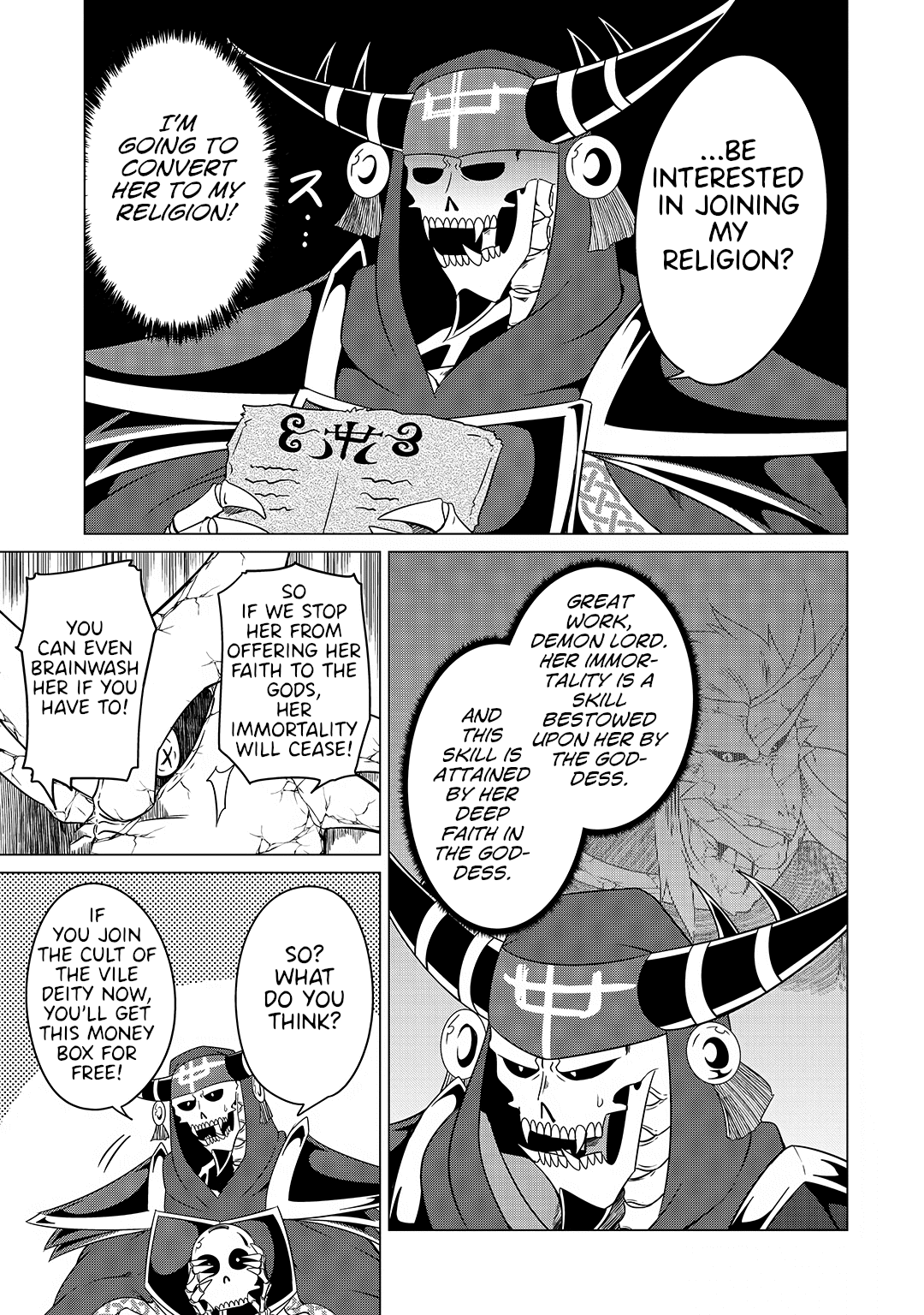 The Devil is Troubled by the Suicidal Heroine Chapter 16 page 7 - Chapter 16: The unemployed Vile Deity is causing nothing but trouble for the Demon Lord!