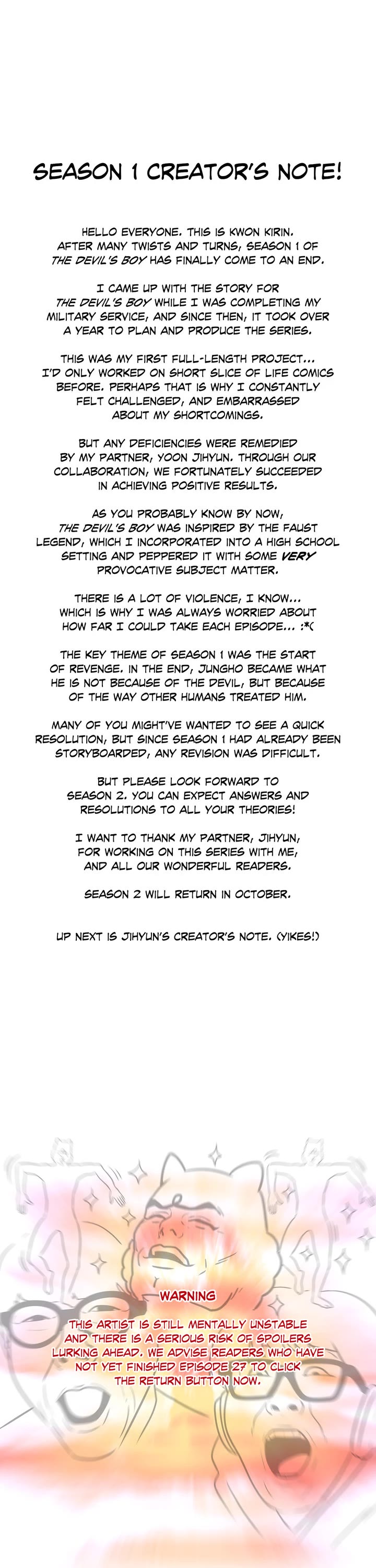 The Devil's Boy Chapter 27.5 page 1 - Chapter 27.5: Epilogue