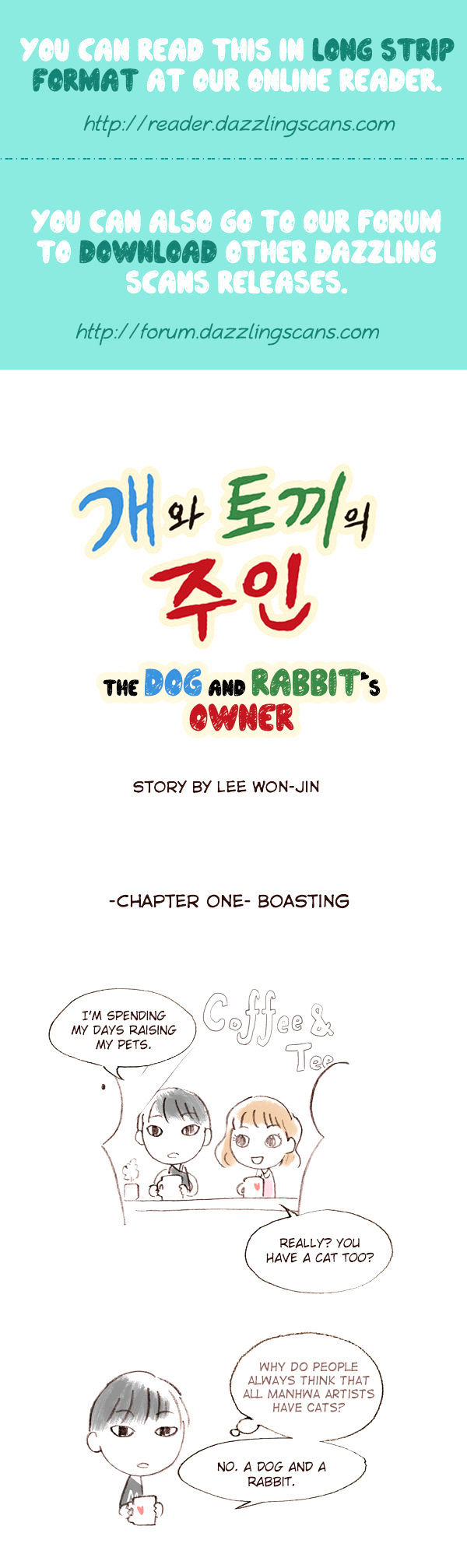 The Dog and Rabbit's Owner Chapter 1 page 2 - Chapter 1