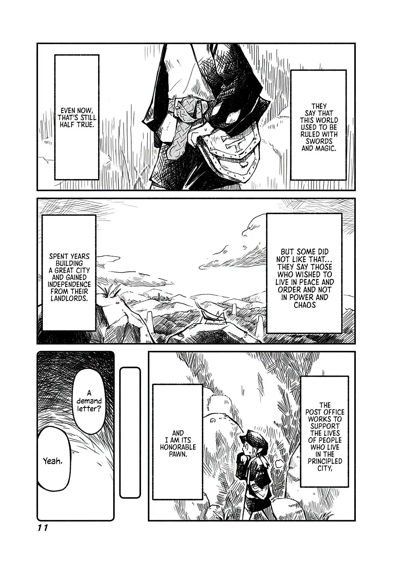 The Dragon, the Hero, and the Courier Chapter 1 page 11 - Chapter 1: The Elf, the Wizard, and the Demand Letter