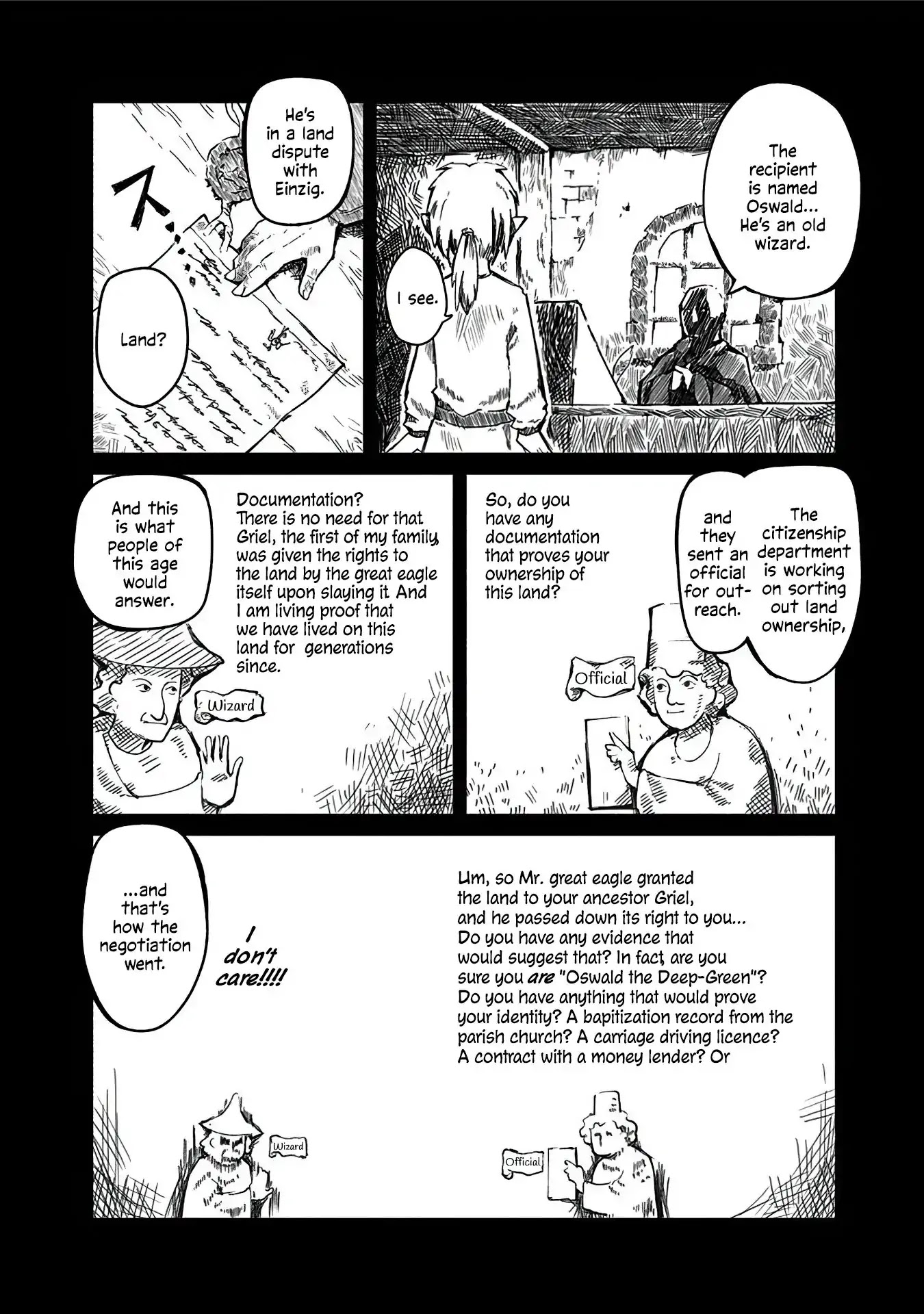 The Dragon, the Hero, and the Courier Chapter 1 page 12 - Chapter 1: The Elf, the Wizard, and the Demand Letter