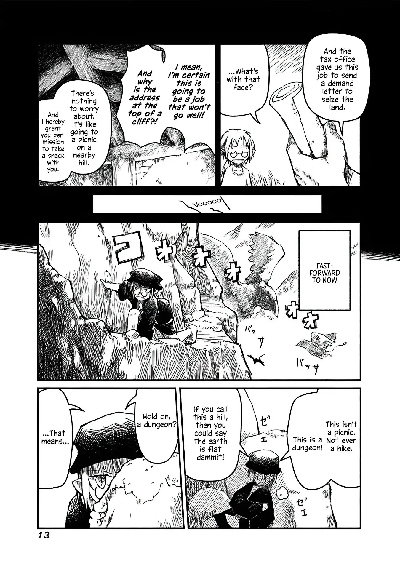 The Dragon, the Hero, and the Courier Chapter 1 page 13 - Chapter 1: The Elf, the Wizard, and the Demand Letter