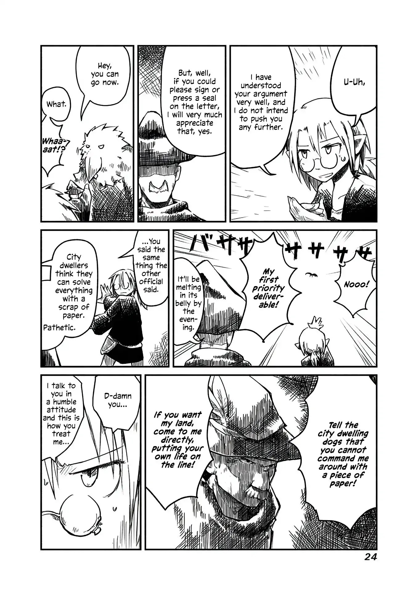 The Dragon, the Hero, and the Courier Chapter 1 page 24 - Chapter 1: The Elf, the Wizard, and the Demand Letter