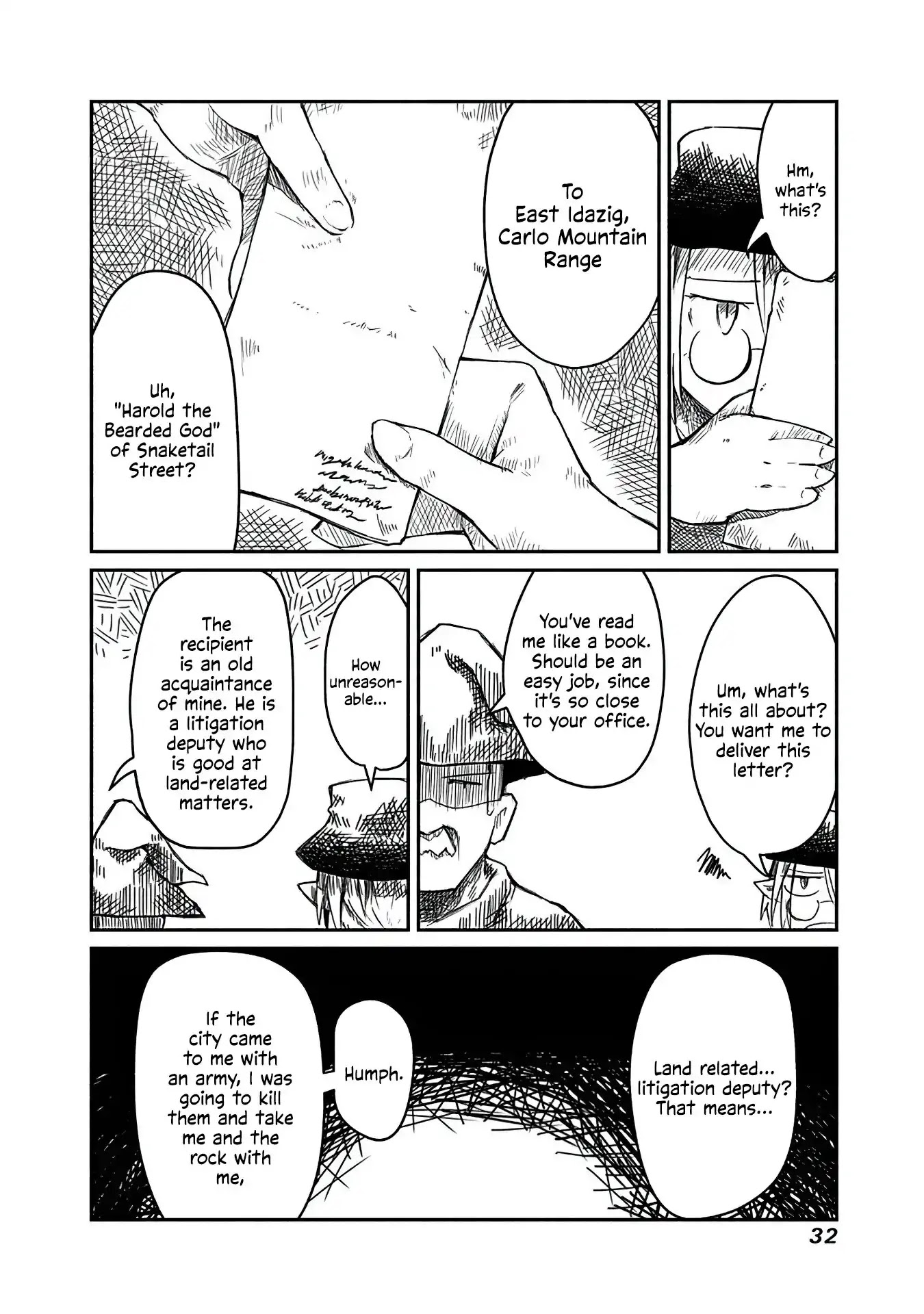 The Dragon, the Hero, and the Courier Chapter 1 page 32 - Chapter 1: The Elf, the Wizard, and the Demand Letter