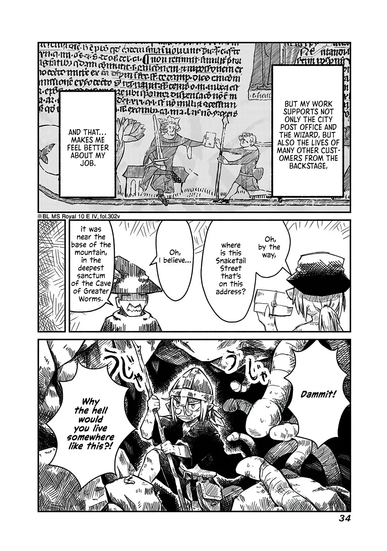 The Dragon, the Hero, and the Courier Chapter 1 page 34 - Chapter 1: The Elf, the Wizard, and the Demand Letter