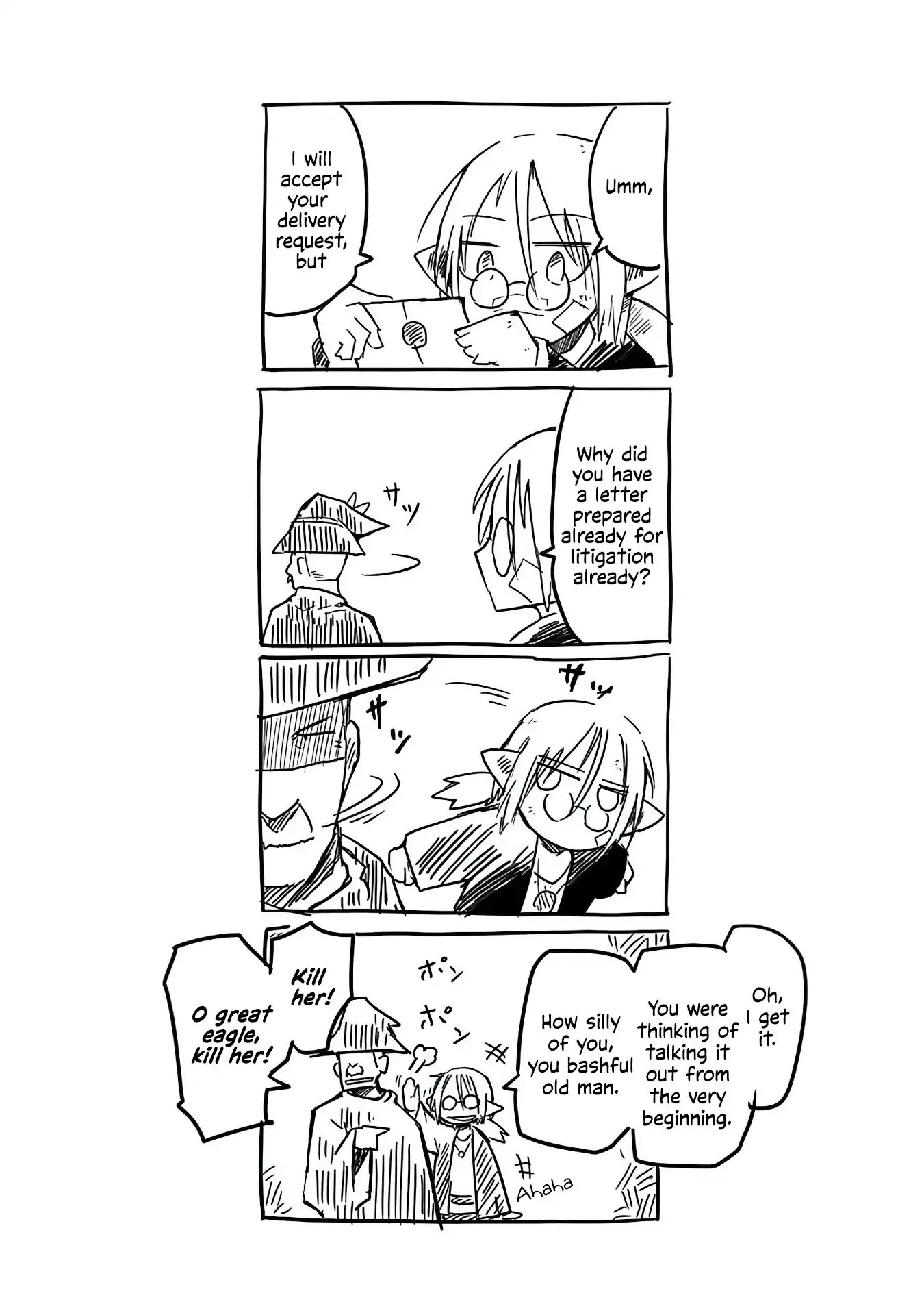 The Dragon, the Hero, and the Courier Chapter 1 page 36 - Chapter 1: The Elf, the Wizard, and the Demand Letter