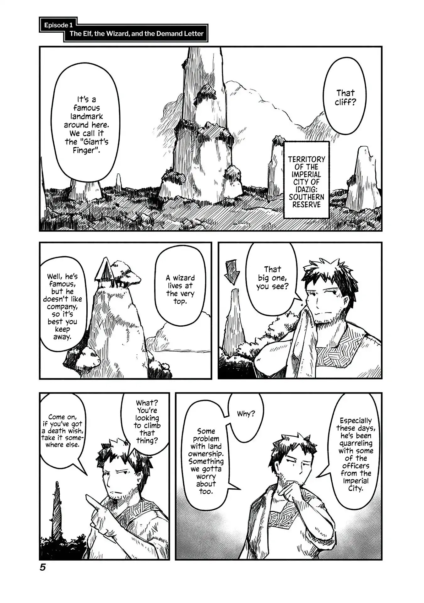 The Dragon, the Hero, and the Courier Chapter 1 page 6 - Chapter 1: The Elf, the Wizard, and the Demand Letter
