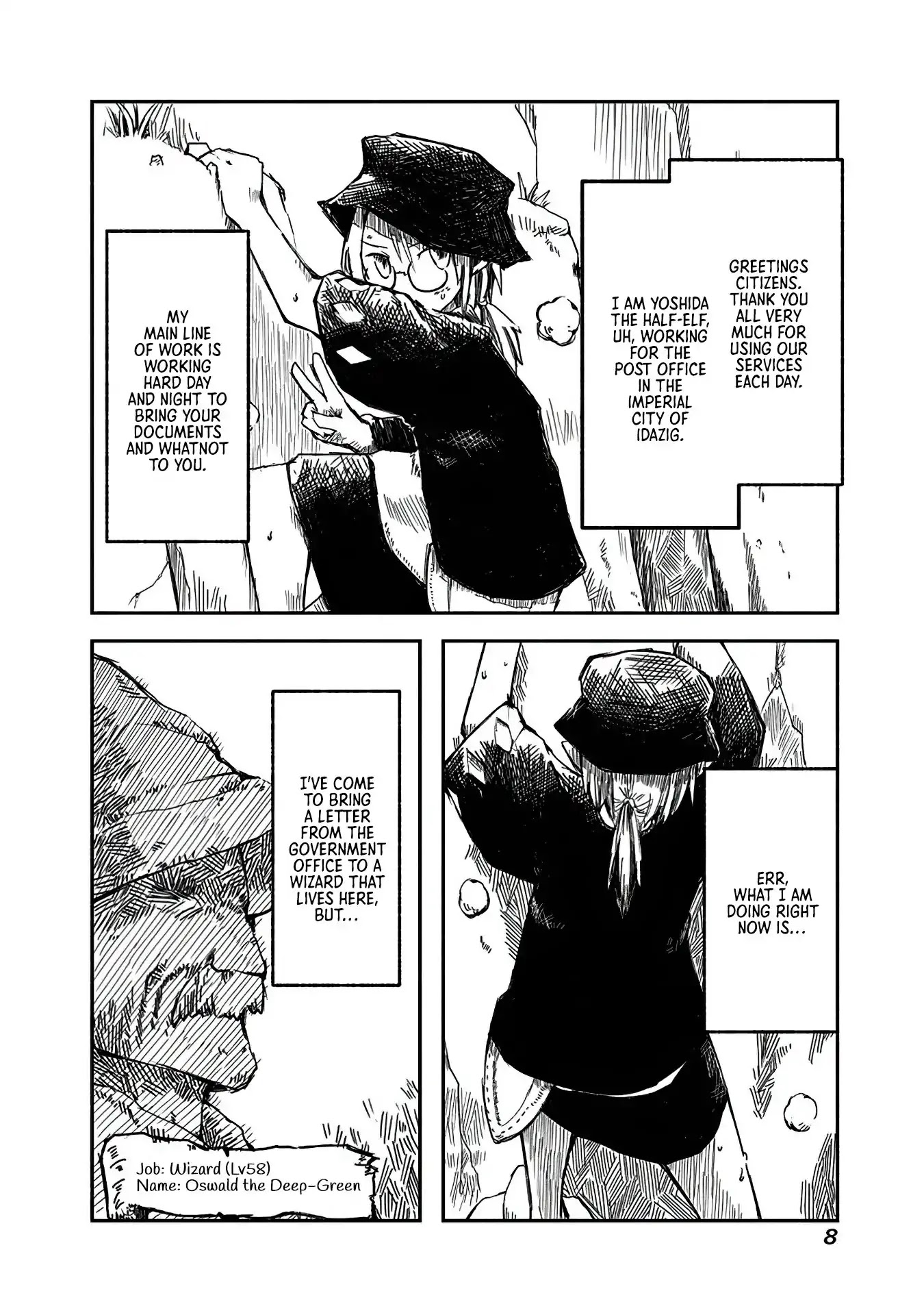 The Dragon, the Hero, and the Courier Chapter 1 page 8 - Chapter 1: The Elf, the Wizard, and the Demand Letter