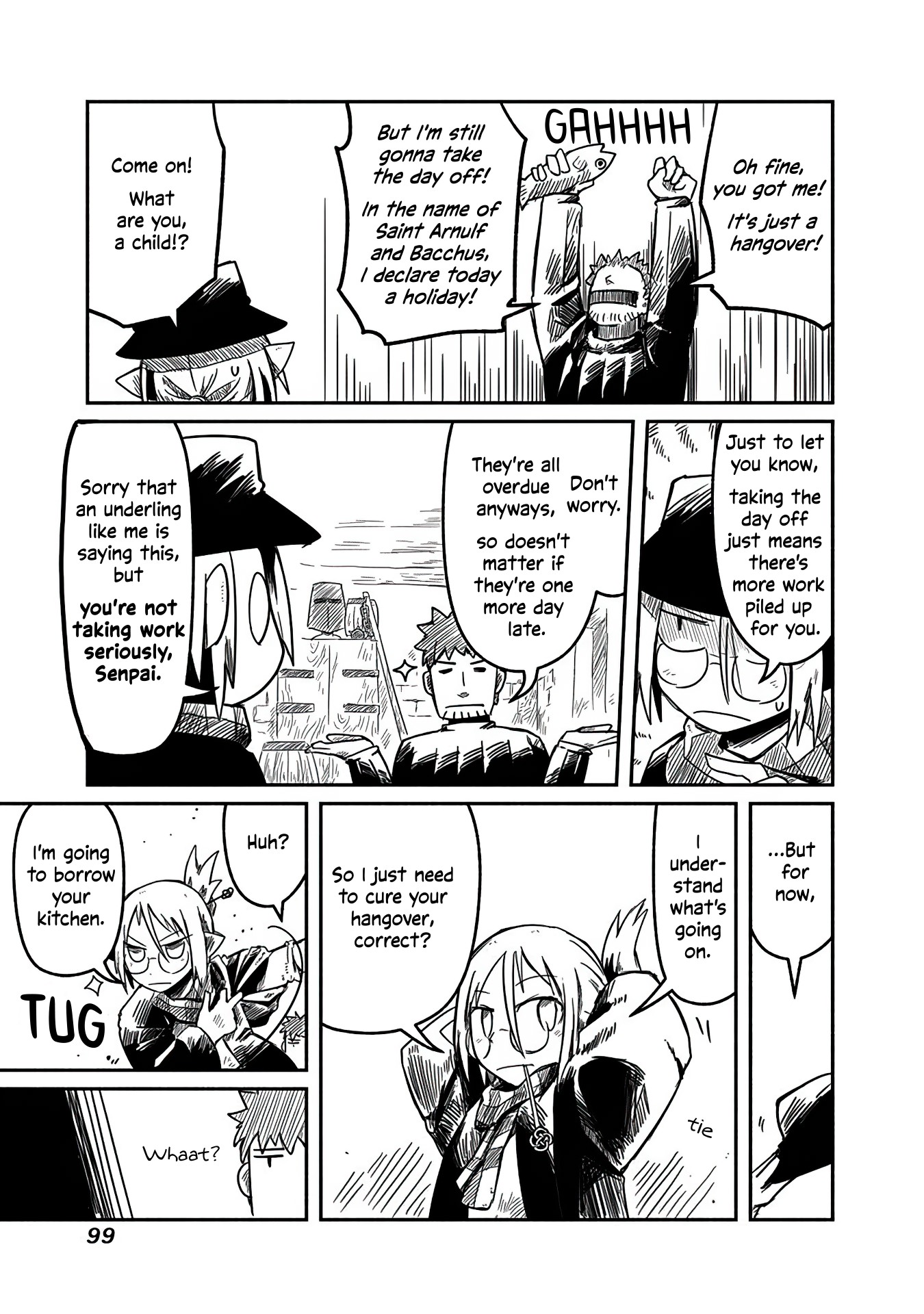 The Dragon, the Hero, and the Courier Chapter 11 page 10 - Chapter 11: Yoshida, the Slime, and the Home Visit